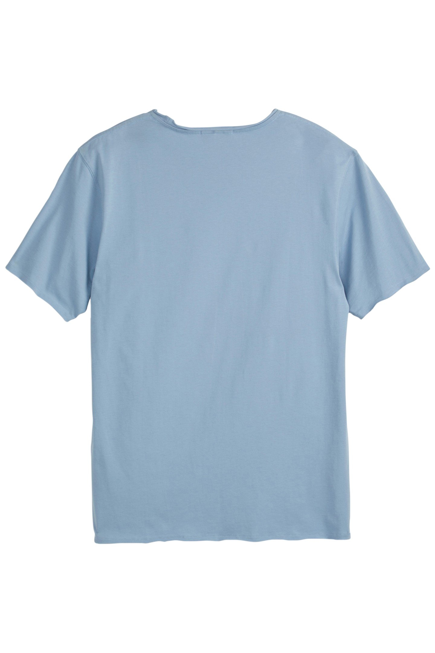 SS ROLL NECK TEE SKY/PEWTER 2