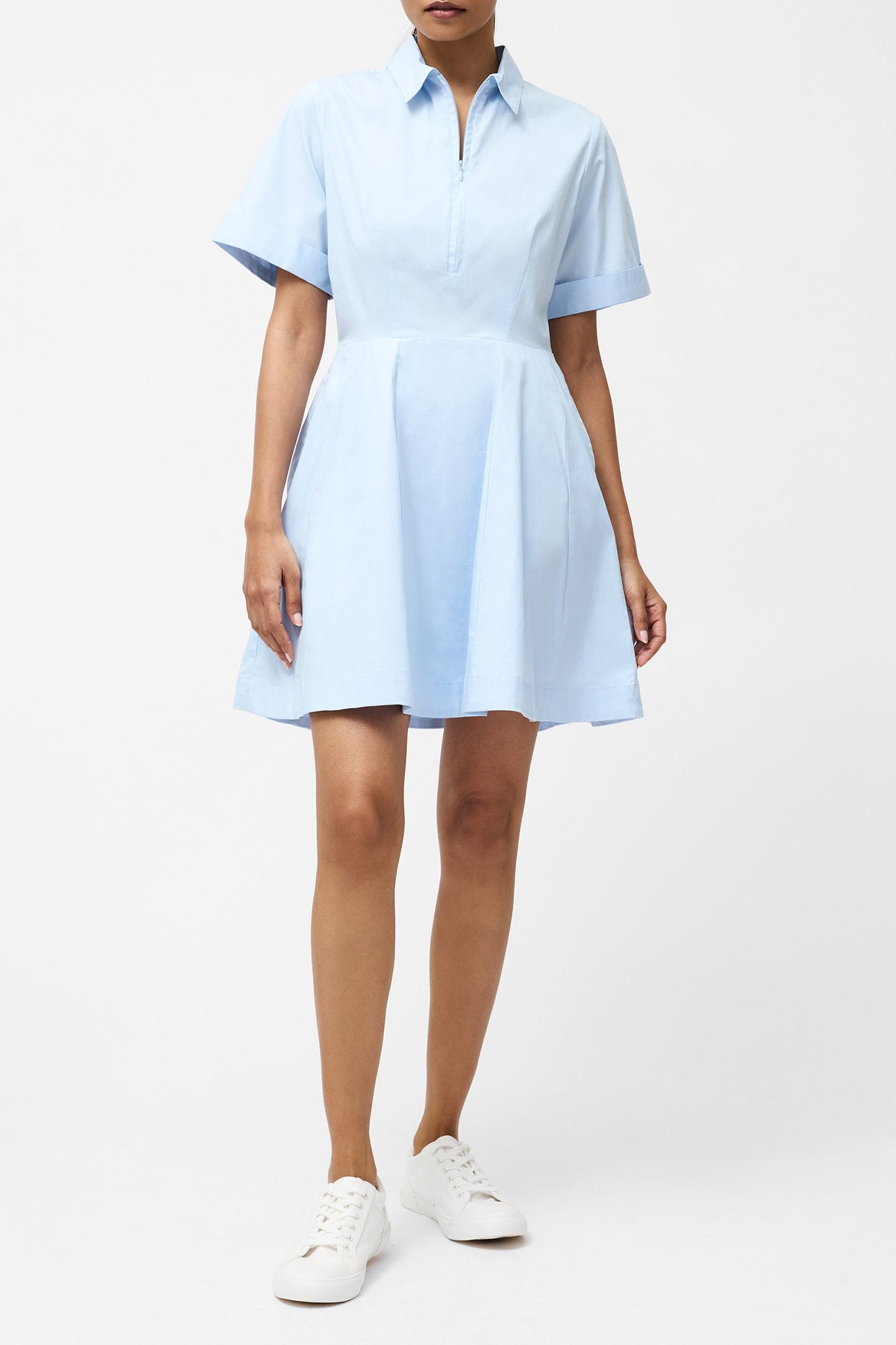 ISABELLE POPLIN MINI SHIRT DRS SKY BLUE 1