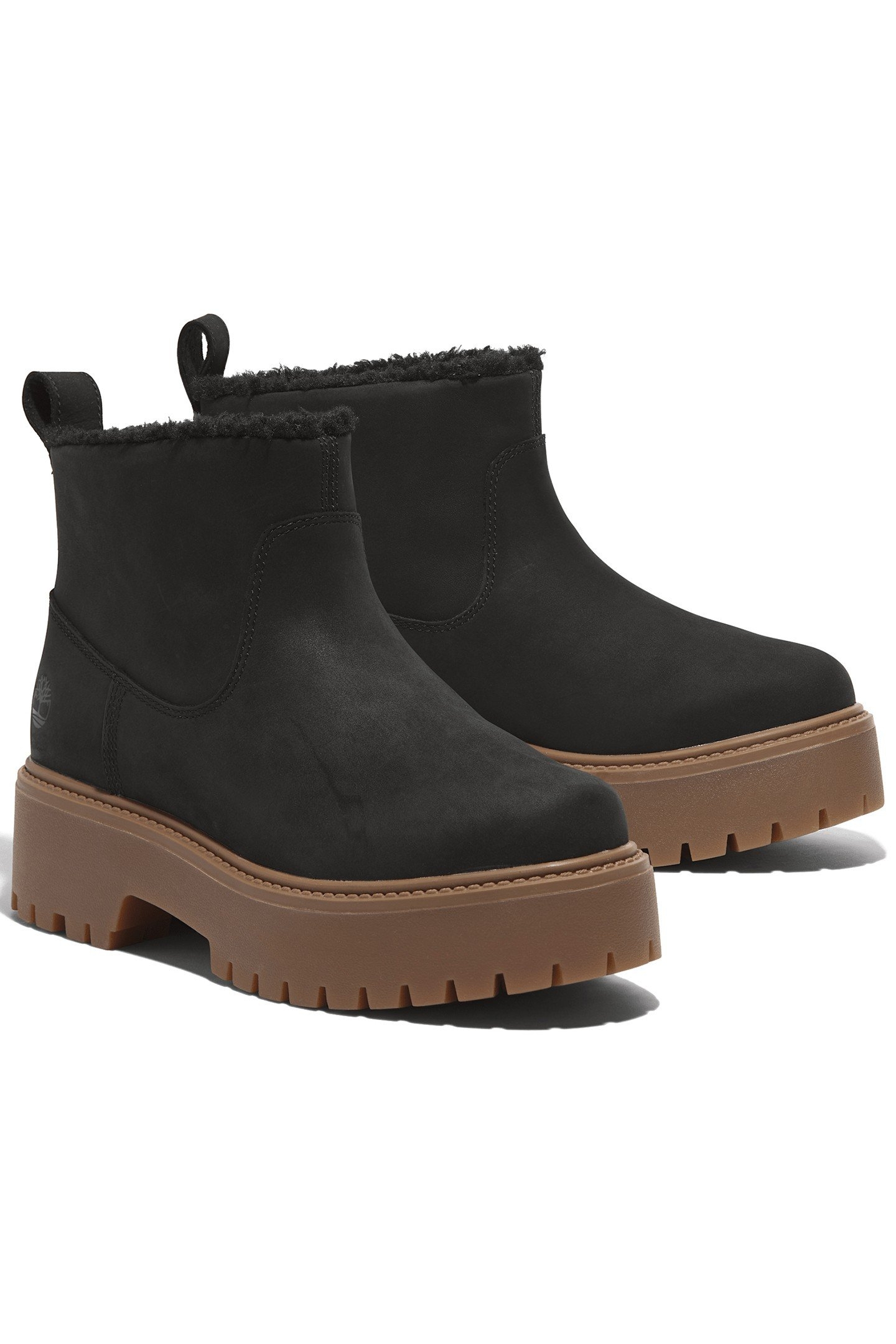 STONE STREET MID WARM LINED BOOT BLACK NUBUCK 2