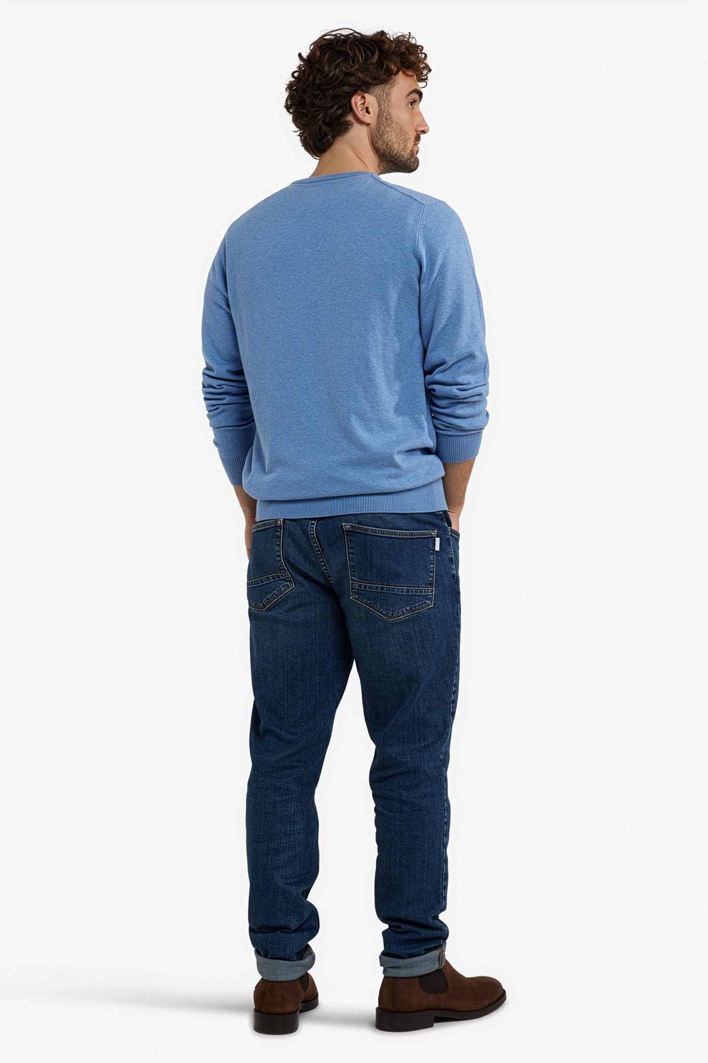 C-NECK SWEATER ICE BLUE 3