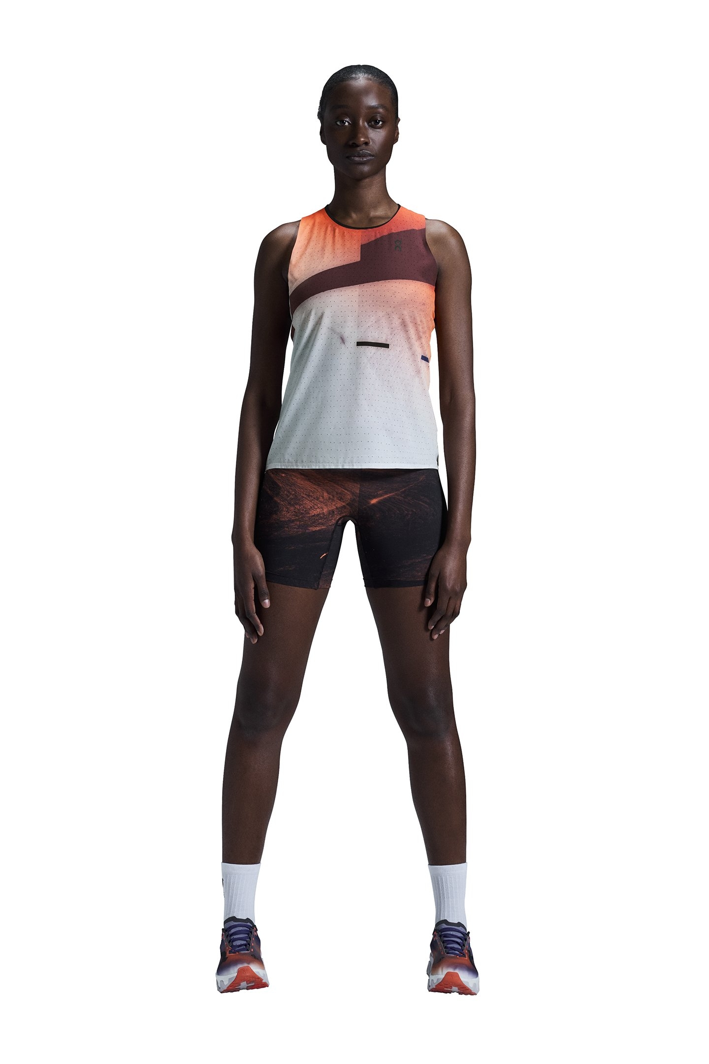 RACE SINGLET FLAME | WHITE 1