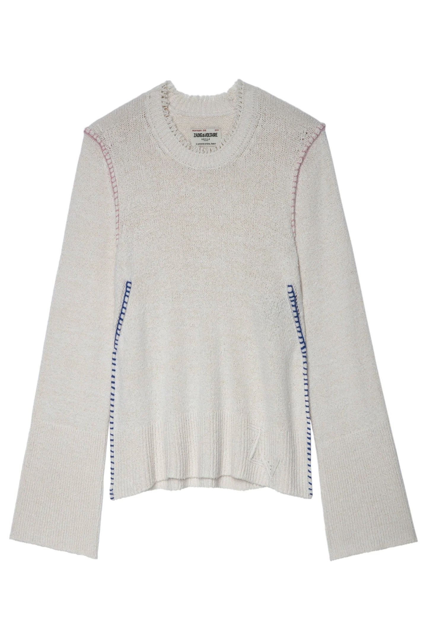 LOUNA SILK PULLOVER ECRU 6