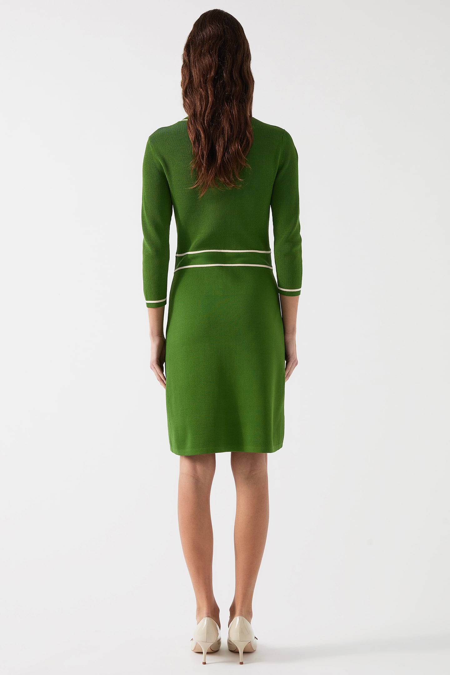 DR CIARA CREW KNIT DRES GREEN 2
