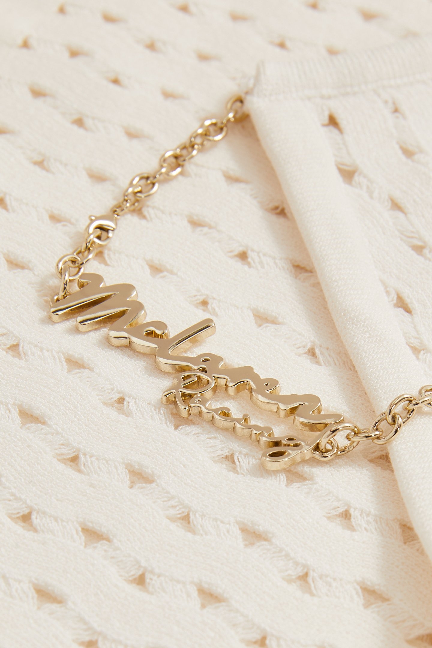 ONE SLEEVE KNITTED CROP TOP WHITE 6