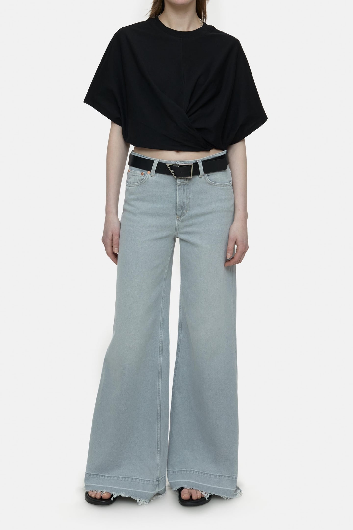 WRAP T-SHIRT BLACK 1