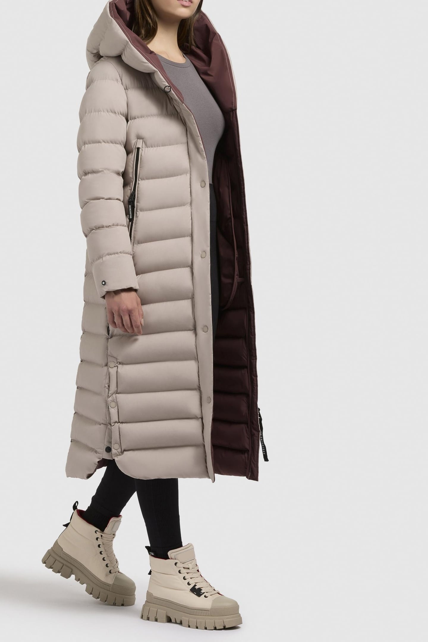 TEIVA2 COAT DUSTY BEIGE 6