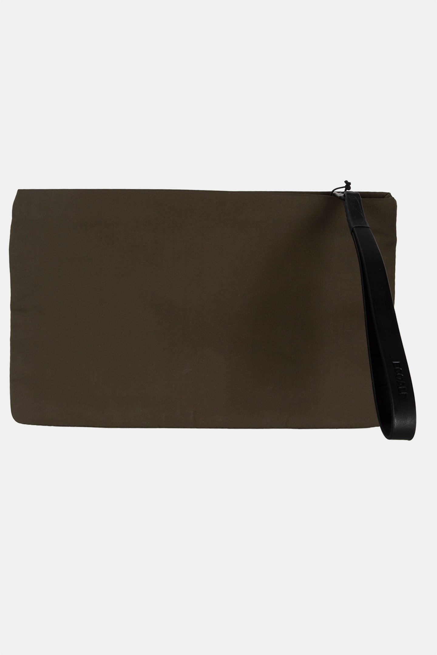 LUPITAALF CLUTCH W/ MESSAGE LEAF GREEN 3