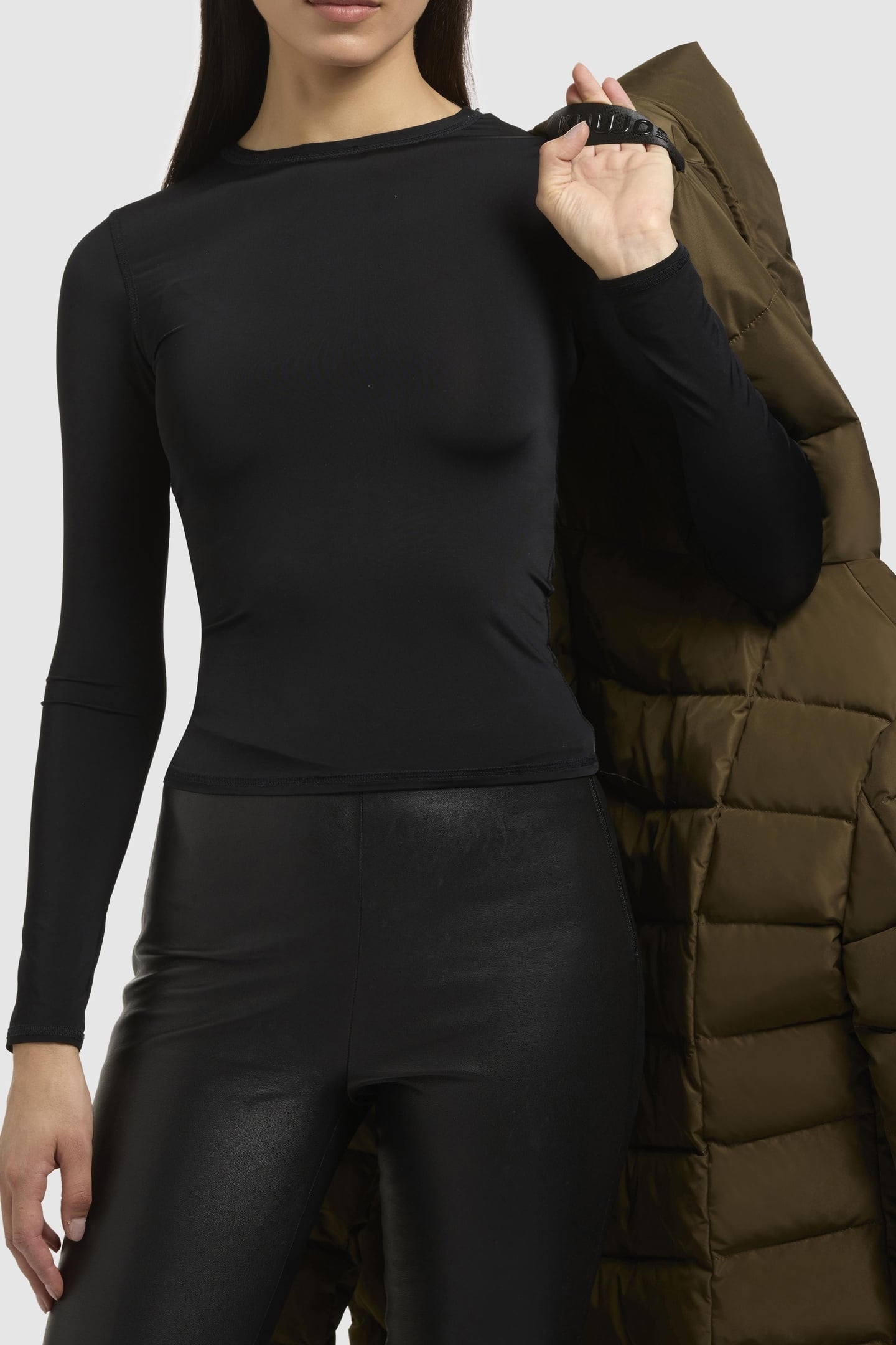 PLUZ COAT DARK BROWN 2