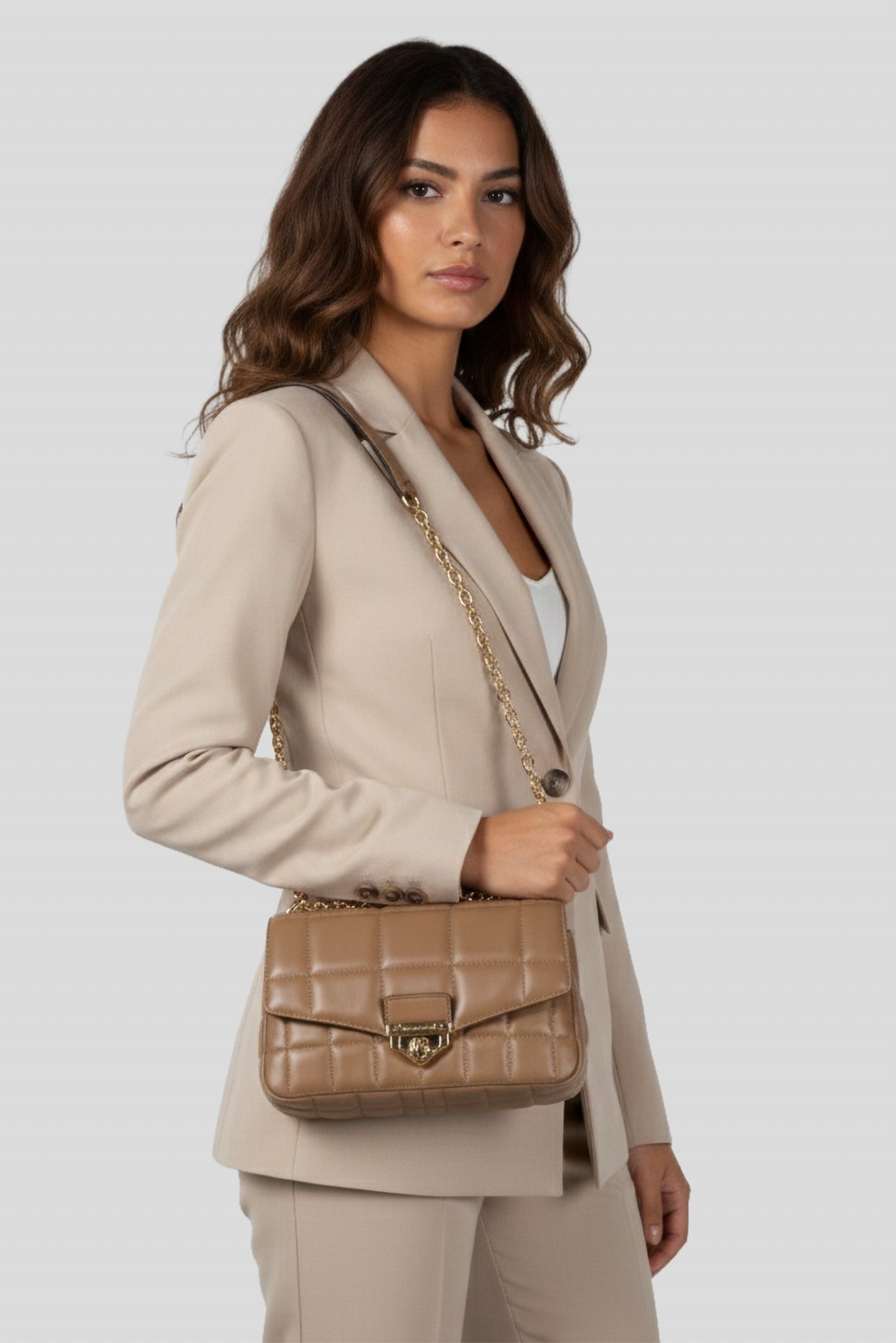 LARGE CHAIN SHOULDER BAG HUSK 1