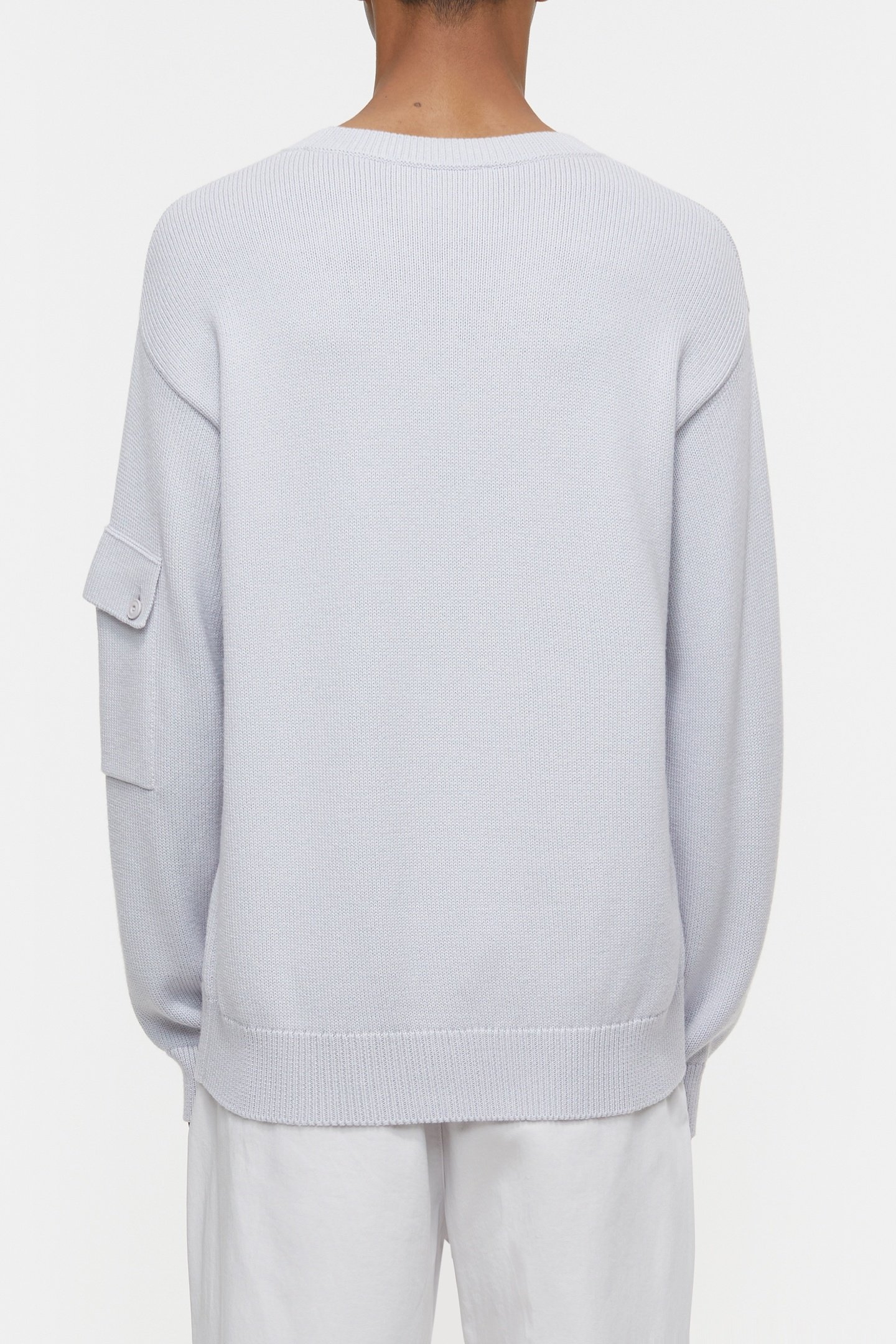 CREWNECK JUMPER KNITS FOG GREY 3