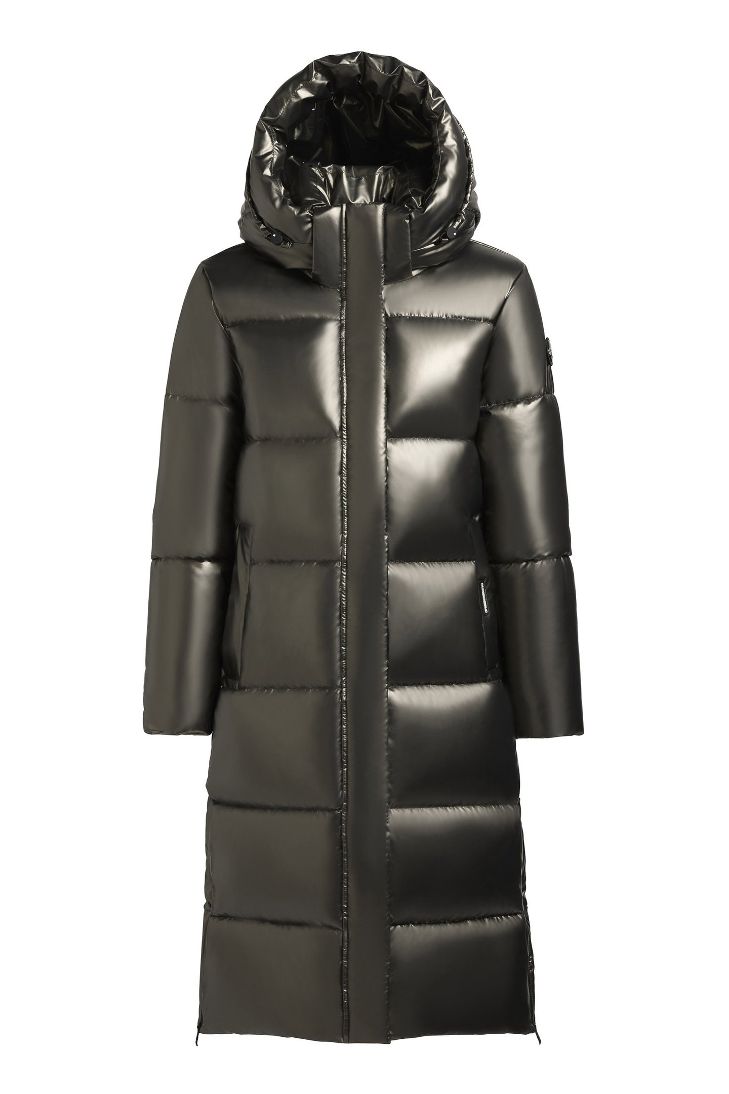 RACHEL SHINY COAT MUD BROWN 8