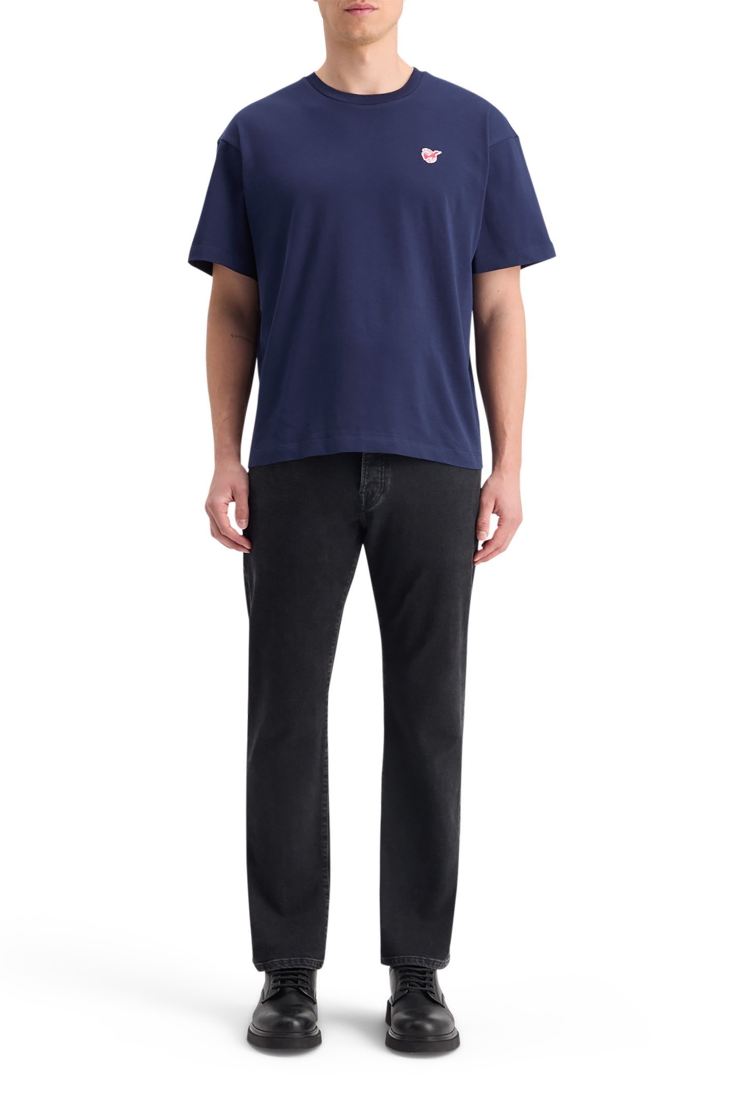 CORE - THE FREE SPIRIT PEACE BIRD T-SHIRT NAVY 5