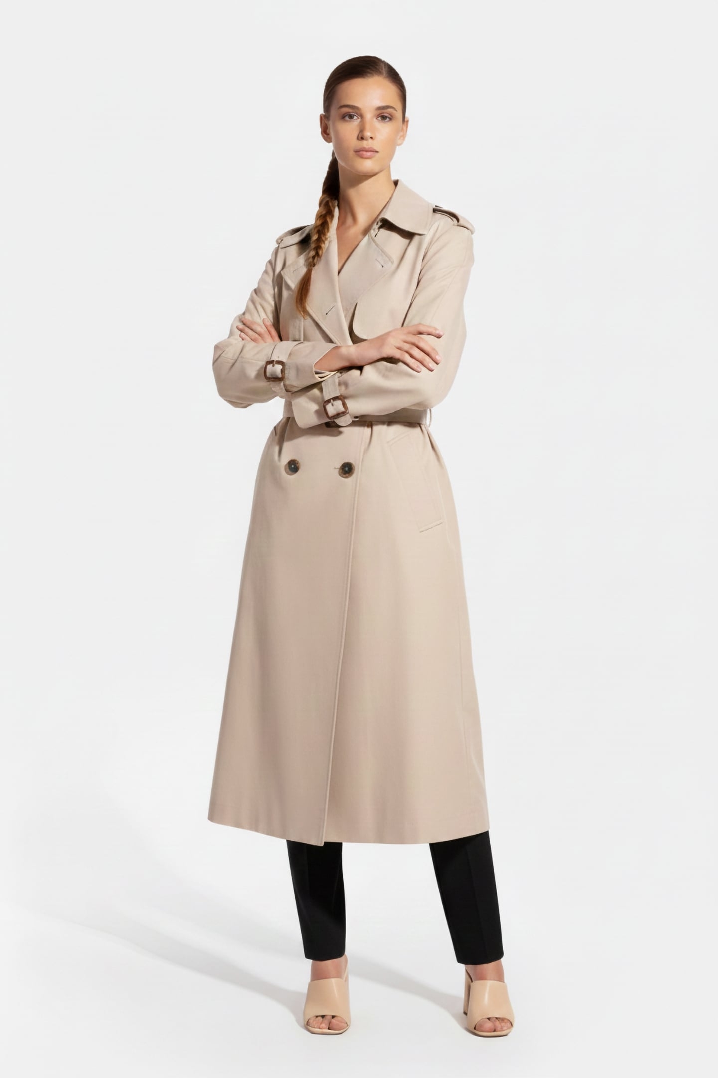 GUESS ECO AMIRA TRENCH LIGHT MINK 1