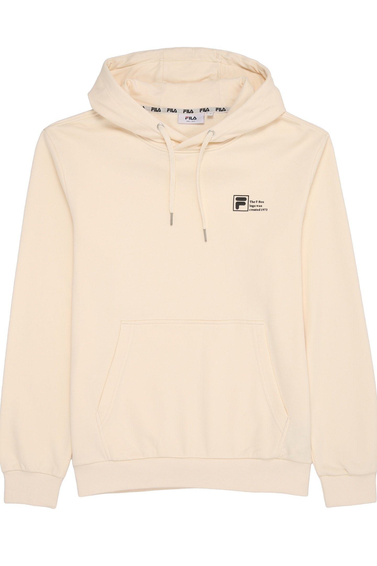 ZWICKAU GRAPHIC LOGO HOODIE ANTIQUE WHITE 1