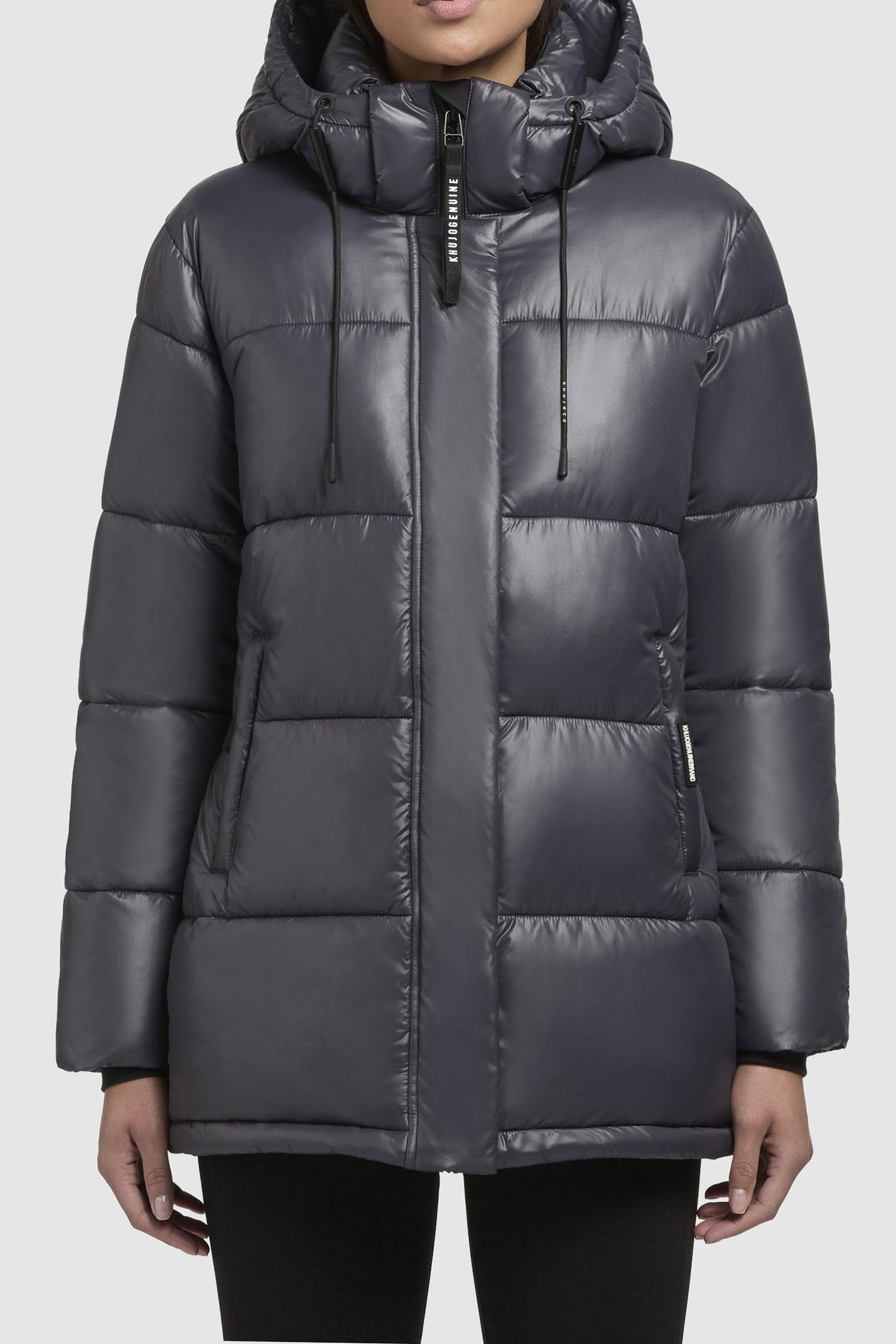 WORD3 SATIN JACKET DARK CLOUD BLUE 2