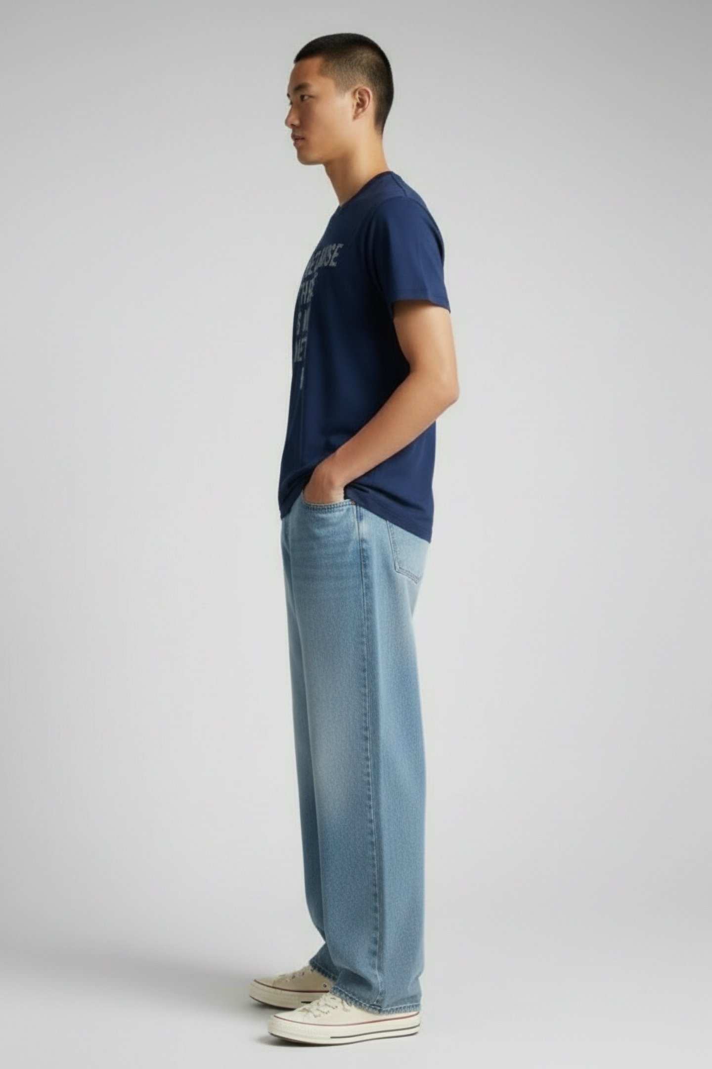 AIXALF T-SHIRT BLUE PRINT 3