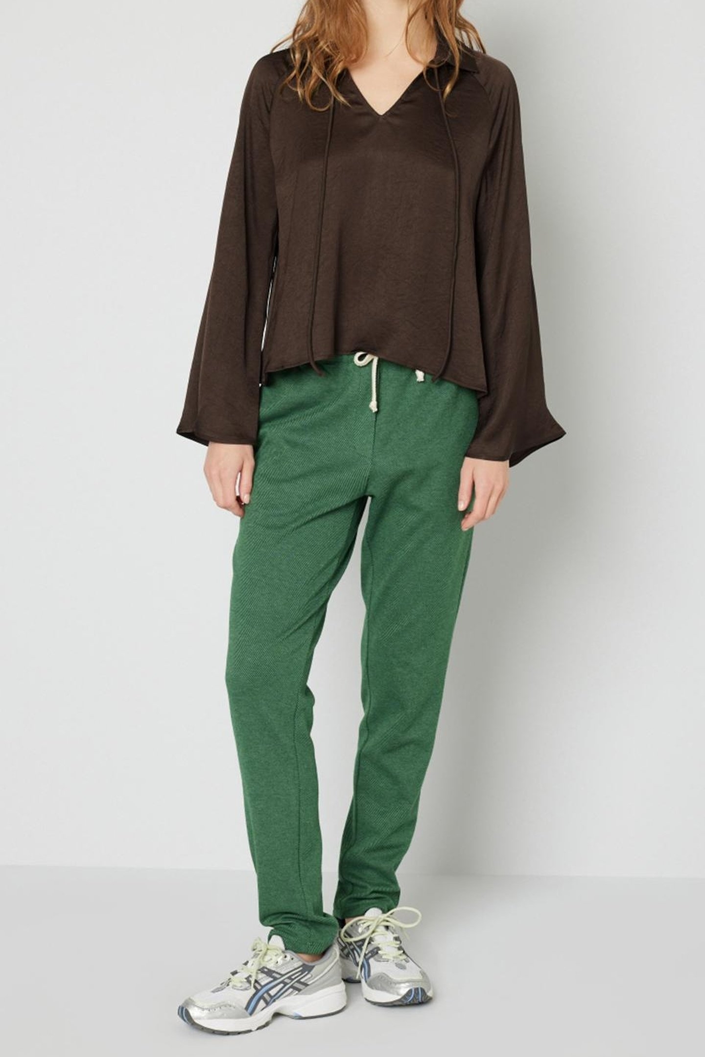 POLO COLLAR TOP CHOCOLATE 1