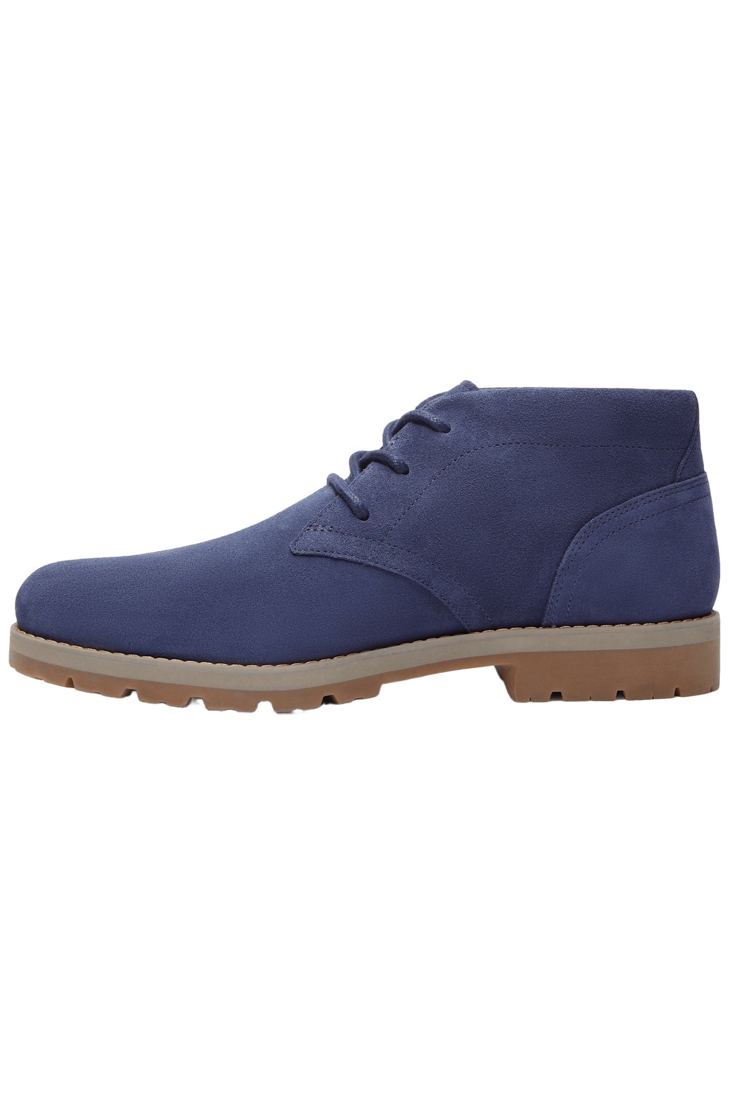 BRITTON SQUARE MID LACE UP BOOT NAVY SUEDE 7