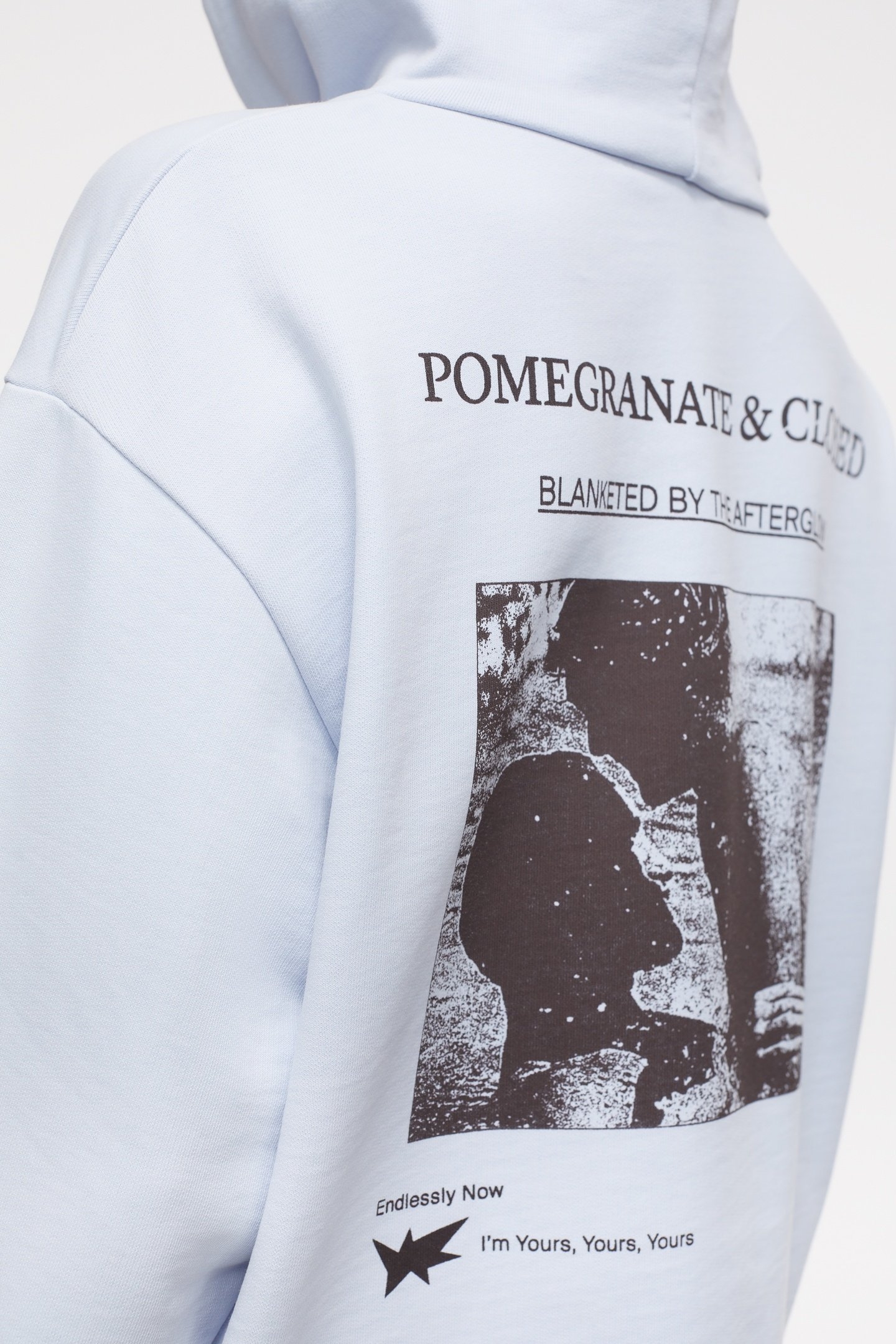 CROPPED HOODIE T-SHIRTS SOFT BLUE 5