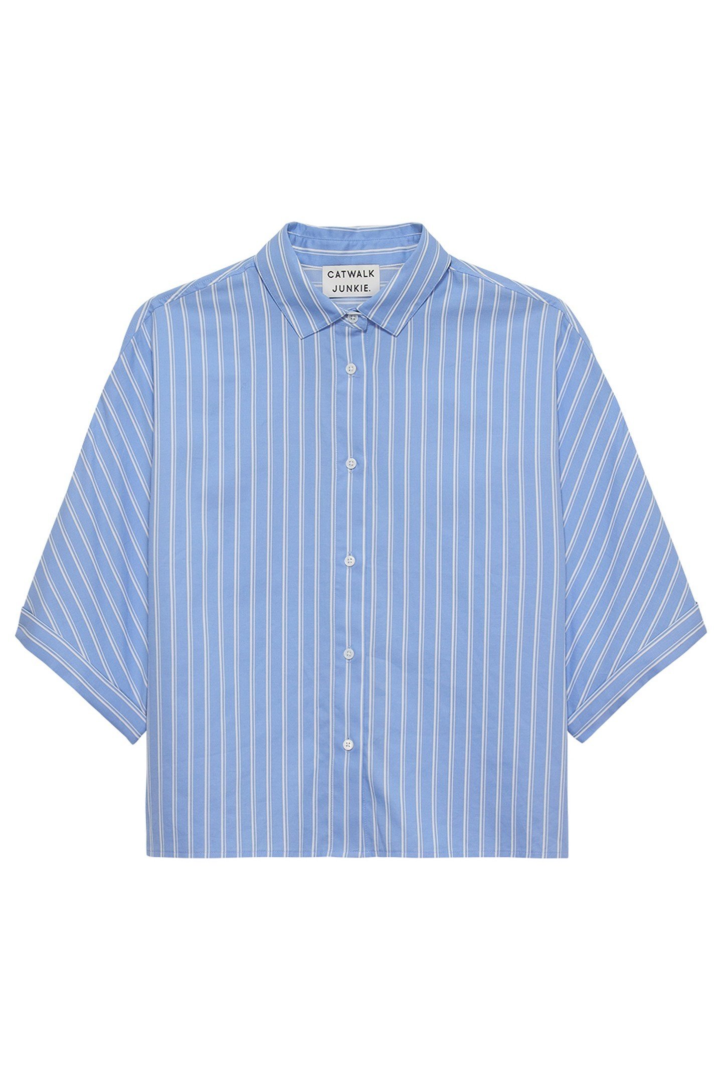 SHORT SLEEVE BLOUSE CORNFLOWER BLUE 3