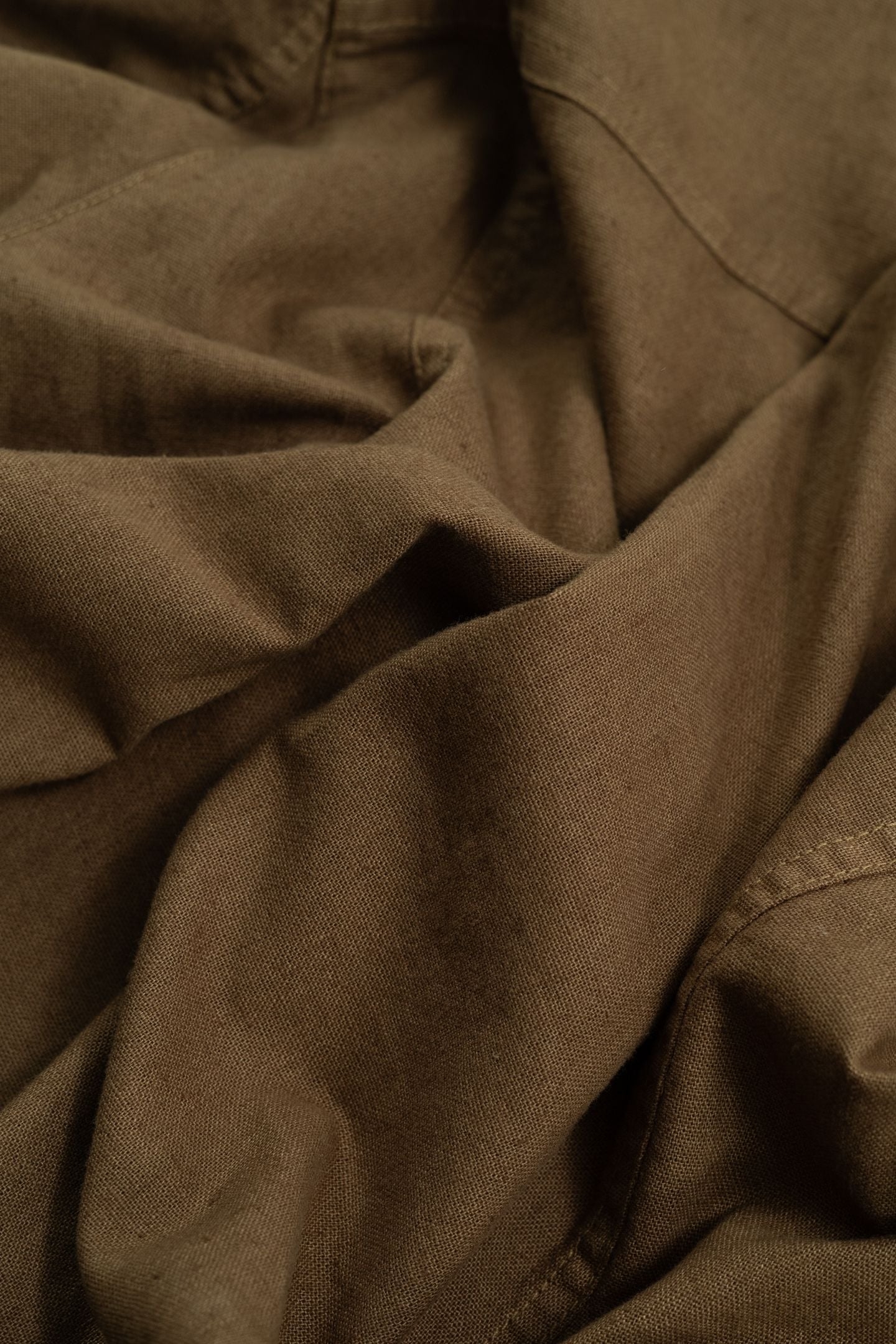 BRONZE COTTON LINEN ARMY-STYLE JACKET 8