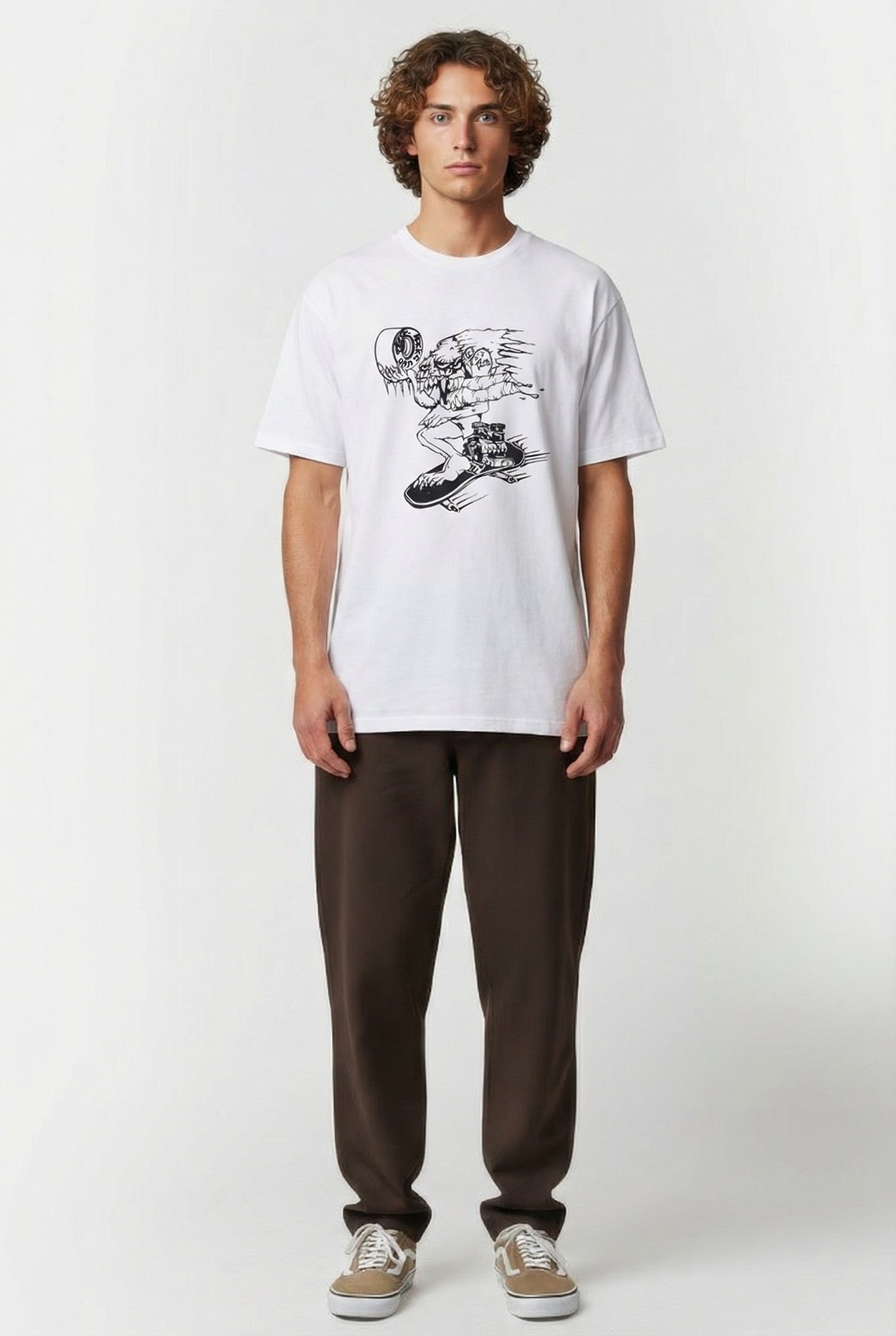 ALVA SKATES SS TEE ALVA SKATES WHITE 1