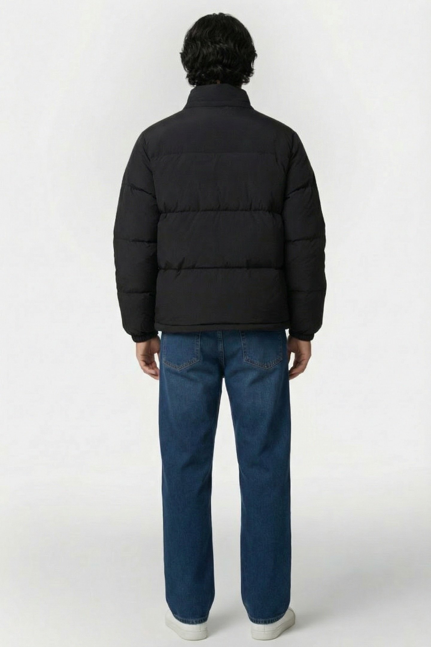 WATER-REPELLENT HOODED DOWN JACKET BLACK 2