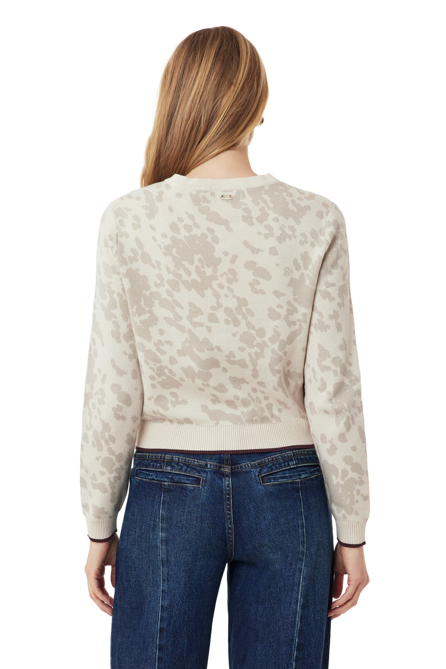 CREW NECK CARDIGAN WHITECAP GRAY/FEATHER GRAY 3