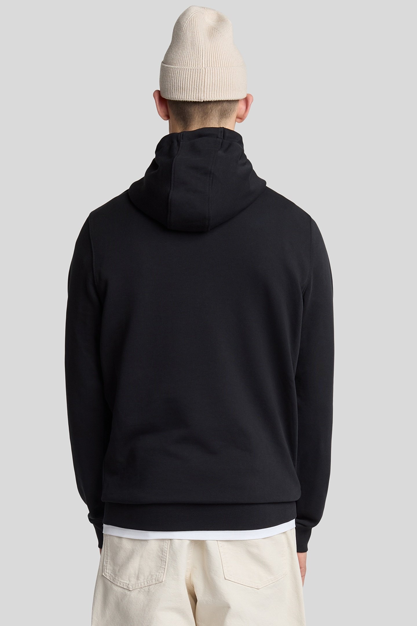SUPERFINE PULLOVER HOODIE JET BLACK 3