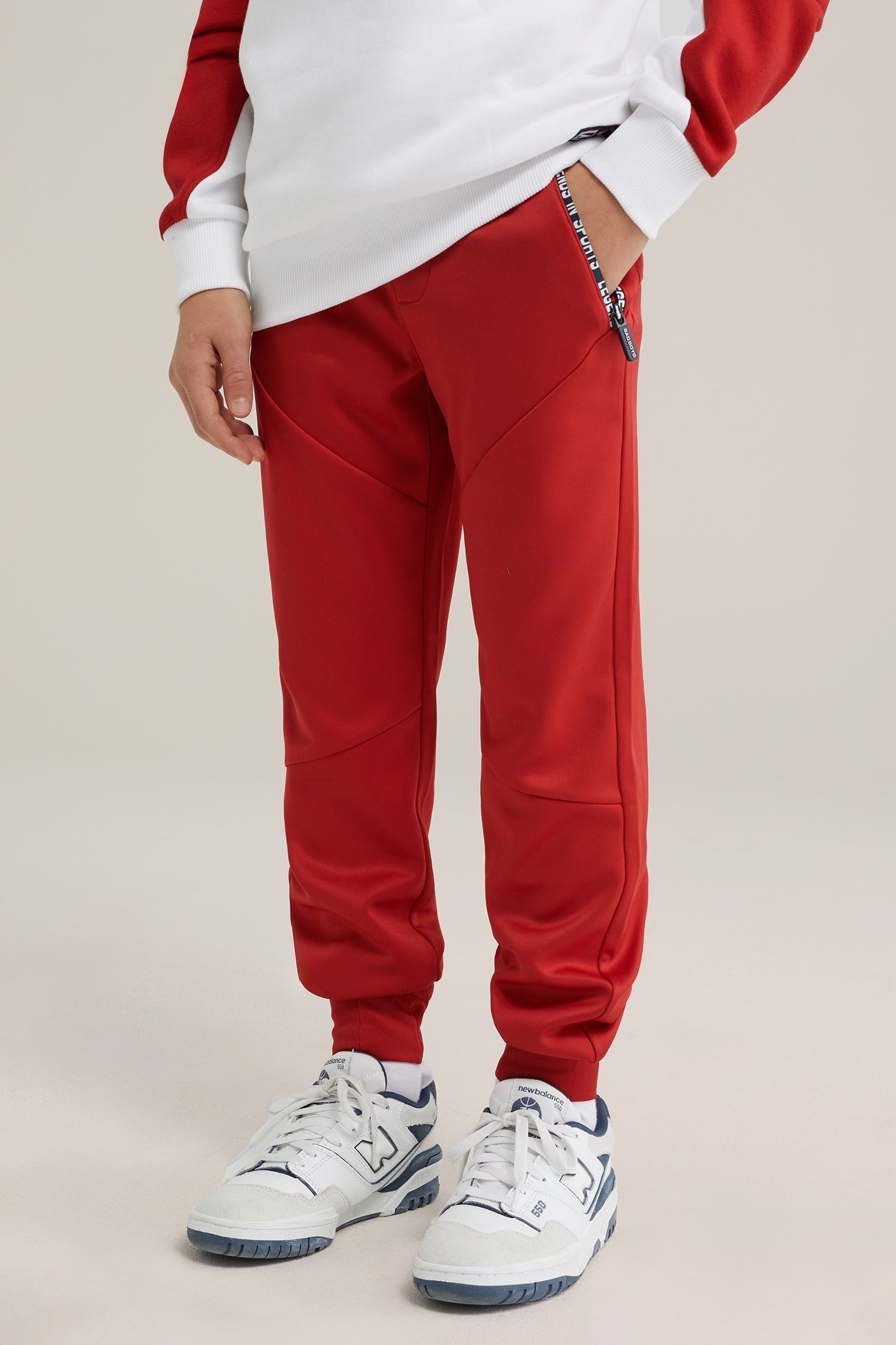 JOGGING PANTS FIRE RED 1