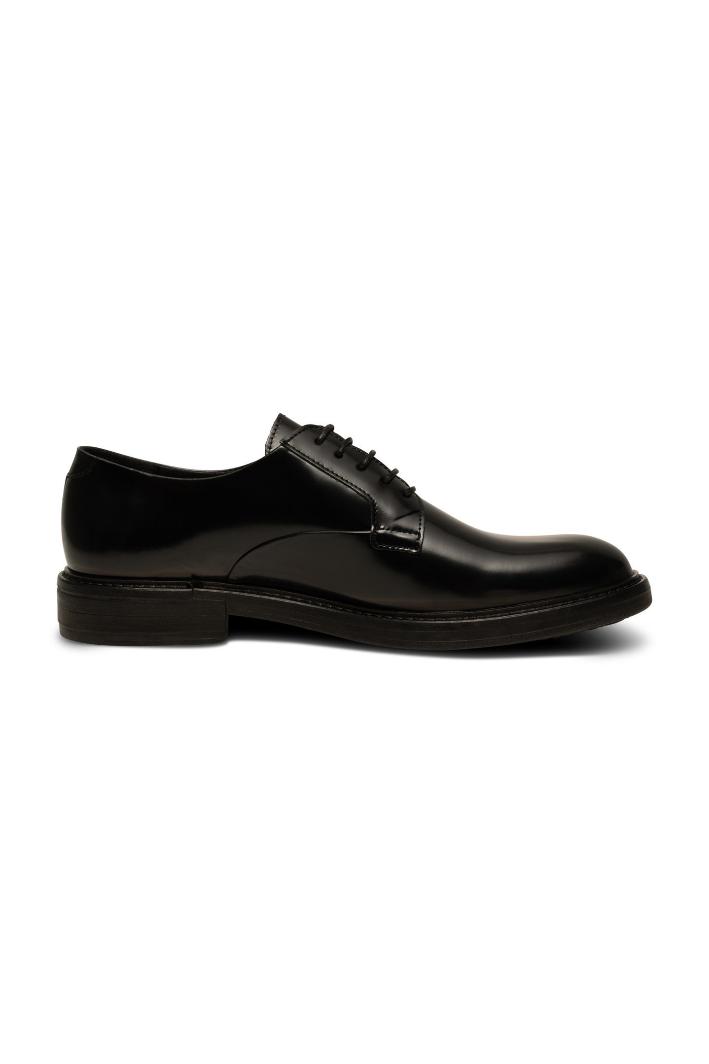 STANLEY DERBY POLIDO LEATHER SHOES BLACK 7