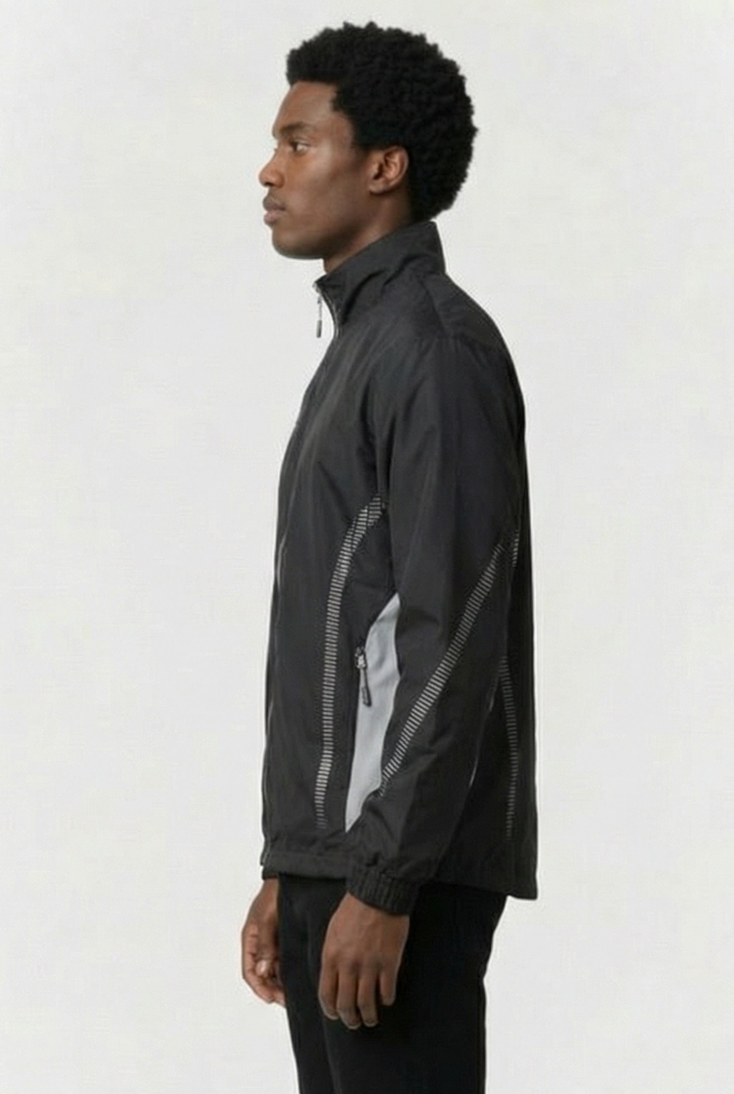 UNISEX TL WARM UP JACKET BLACK GREY 5