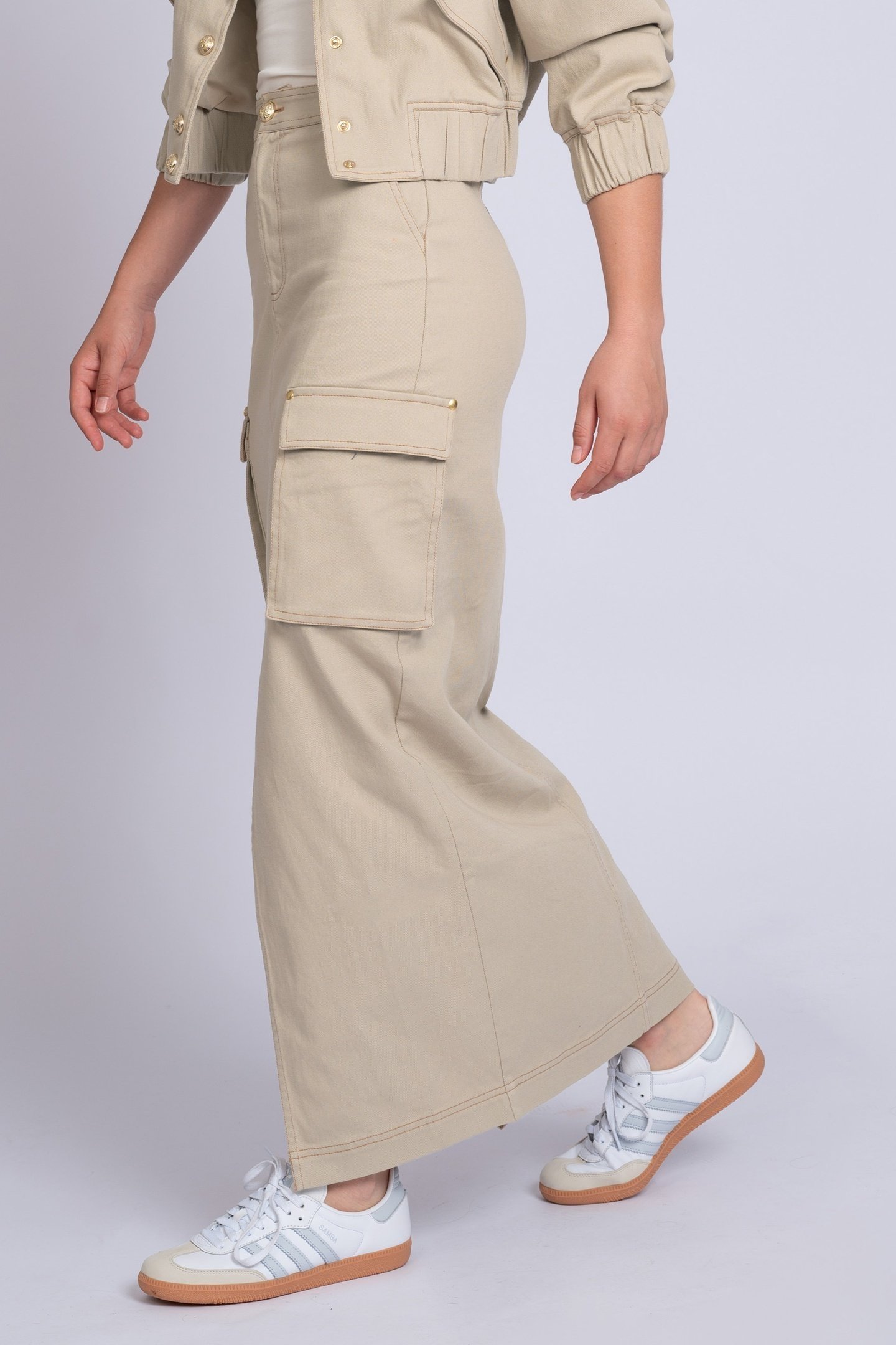 ITU MIDI SKIRT HUMMUS 2