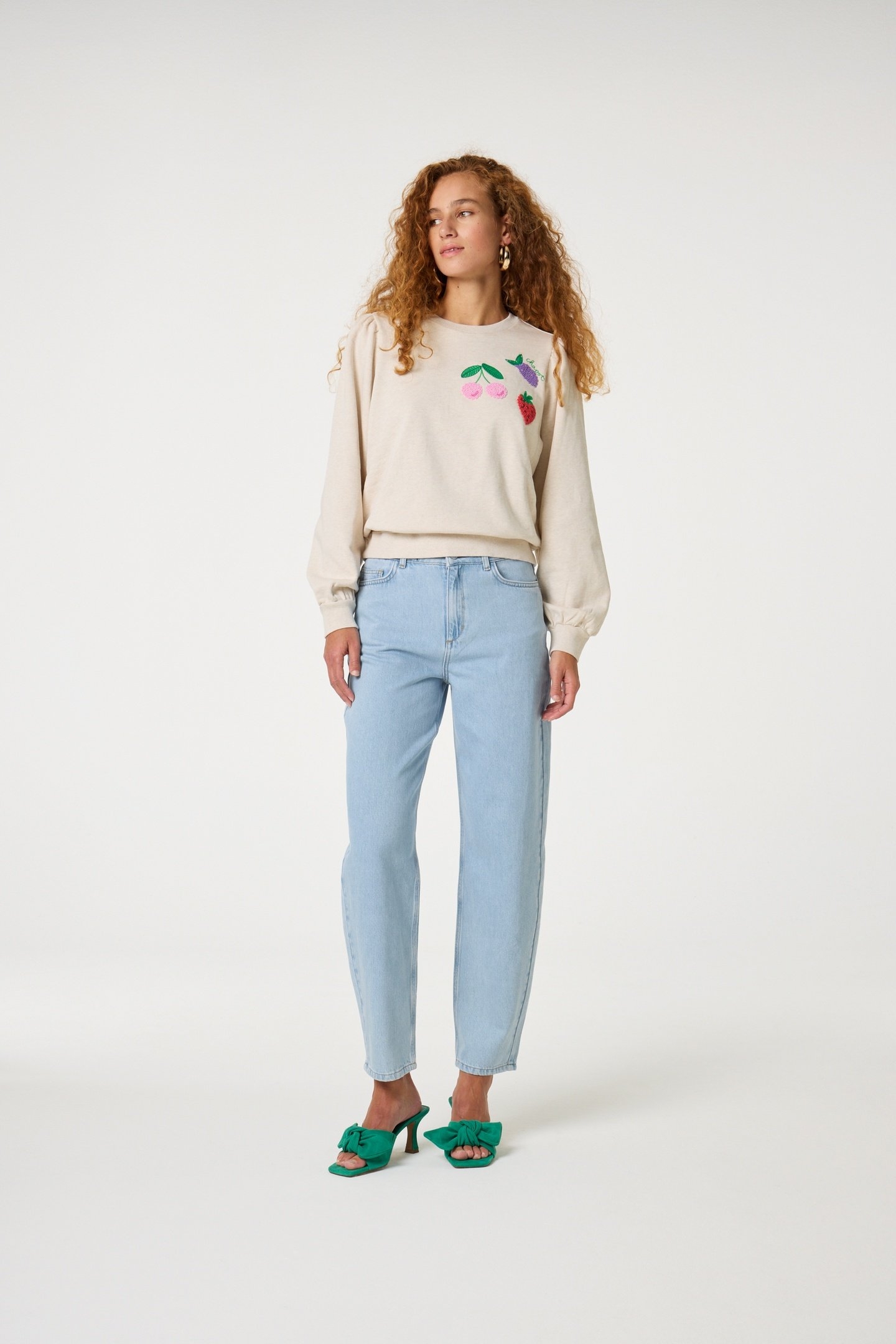 TINA SWEATER OATMEAL MELANGE 2