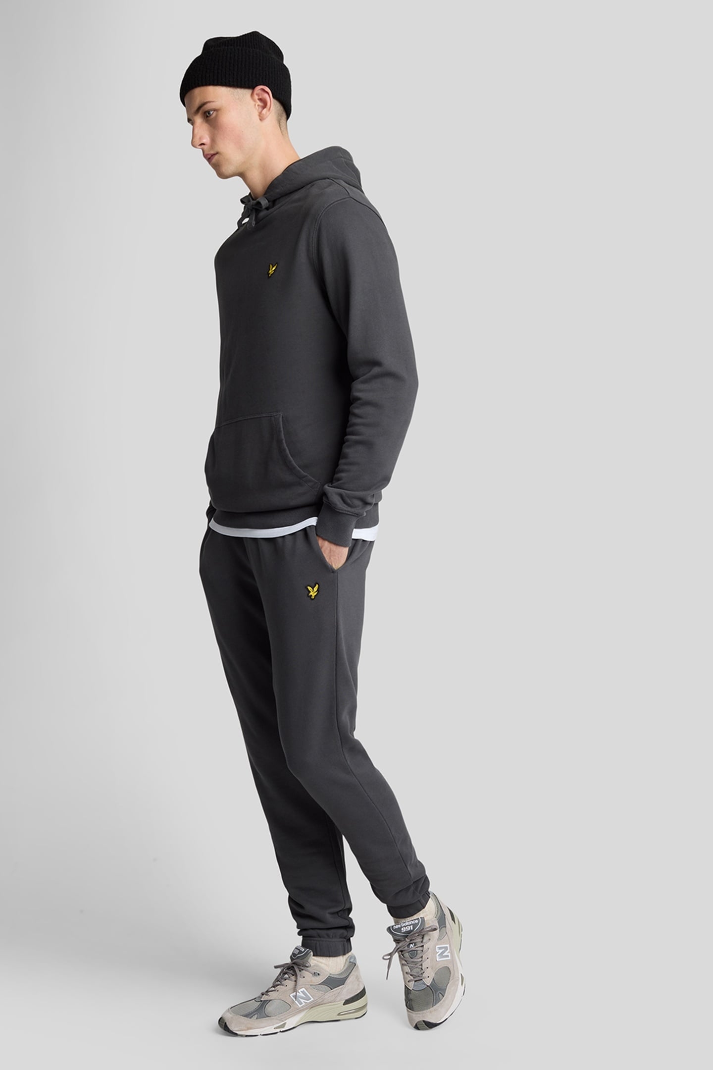 SLIM SWEAT PANT GUNMETAL 3