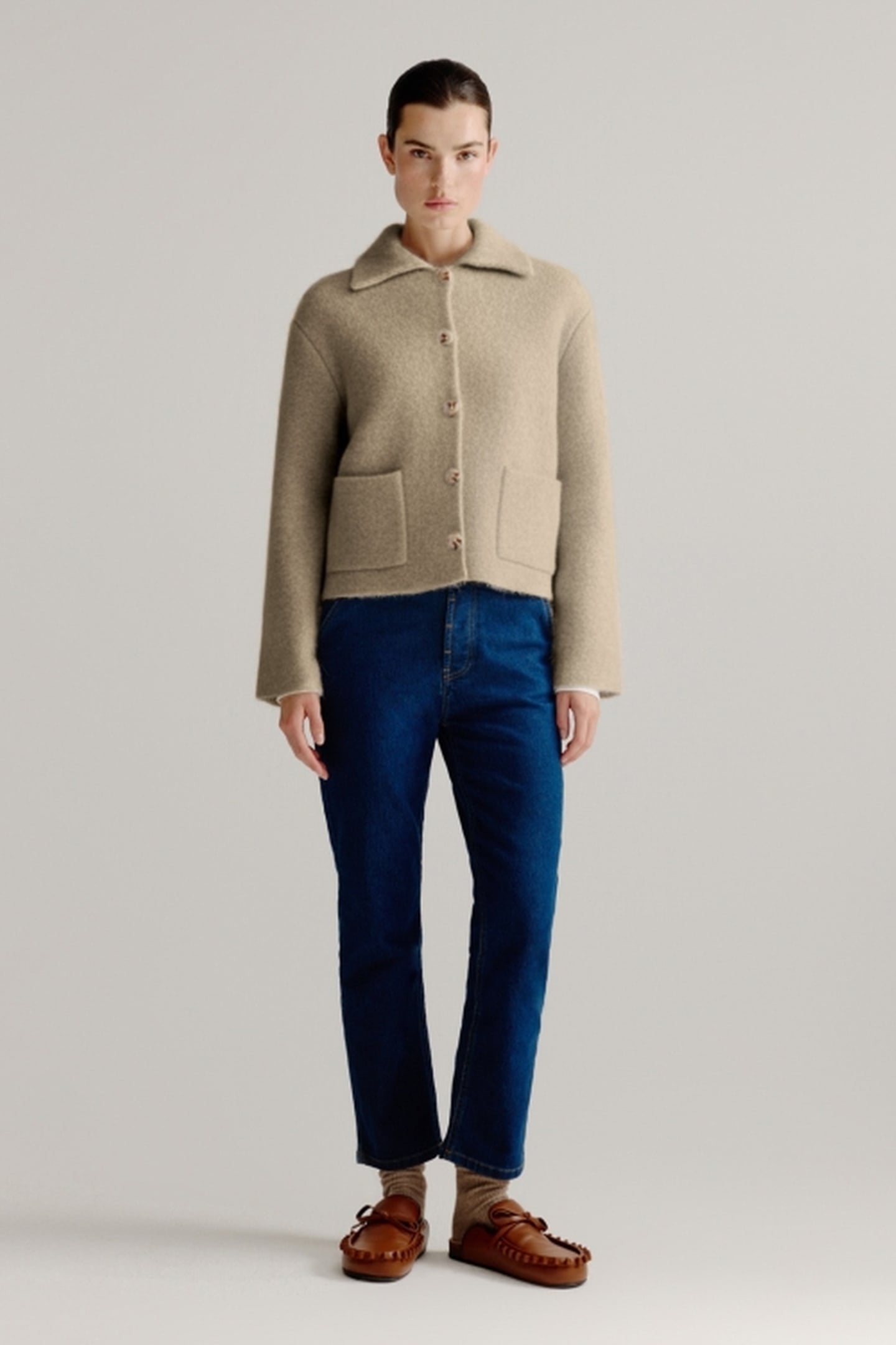 LINDA JACKET LIGHT KHAKI 2