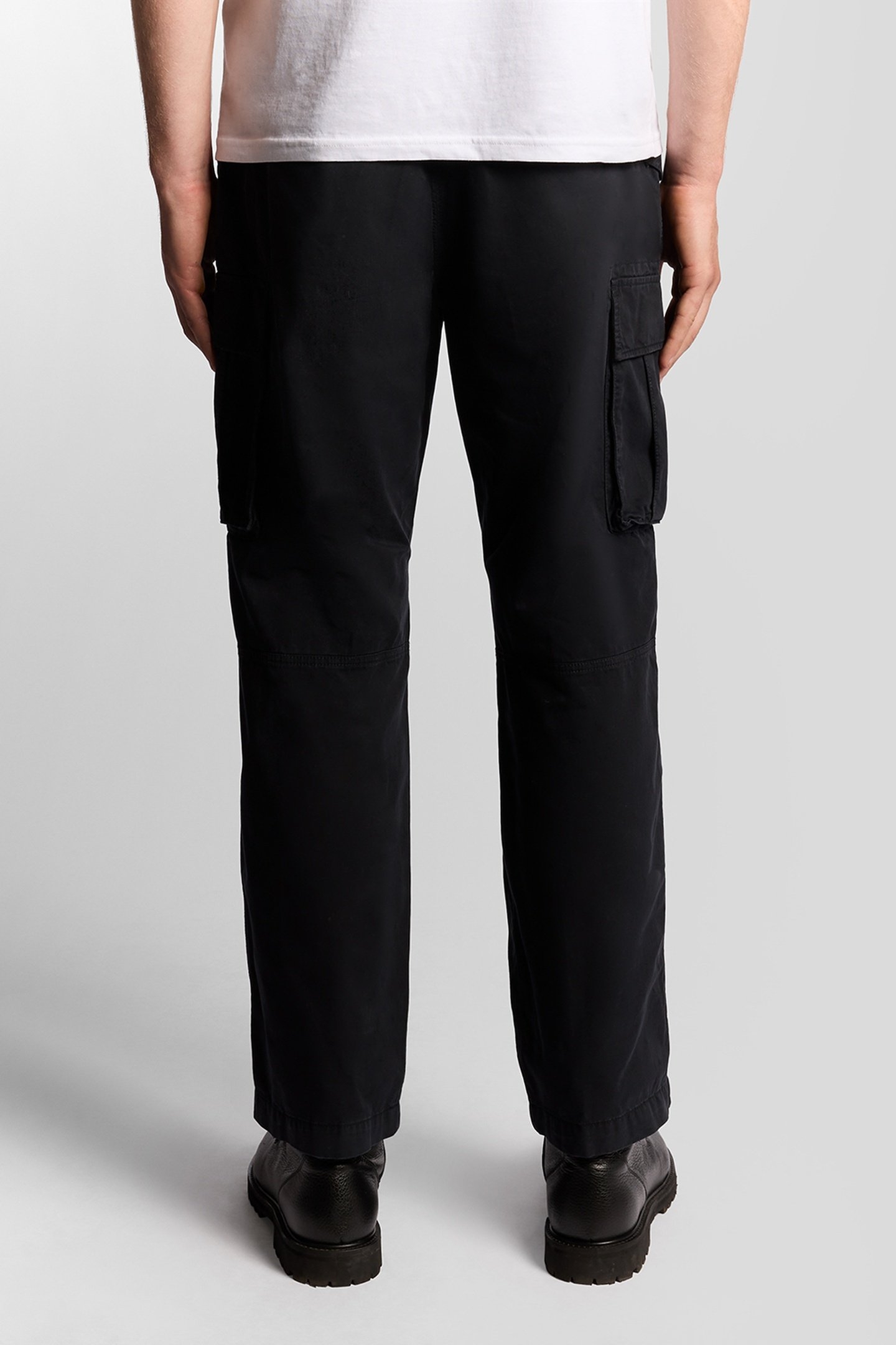 ARTICULATED CARGO TROUSERS JET BLACK 2