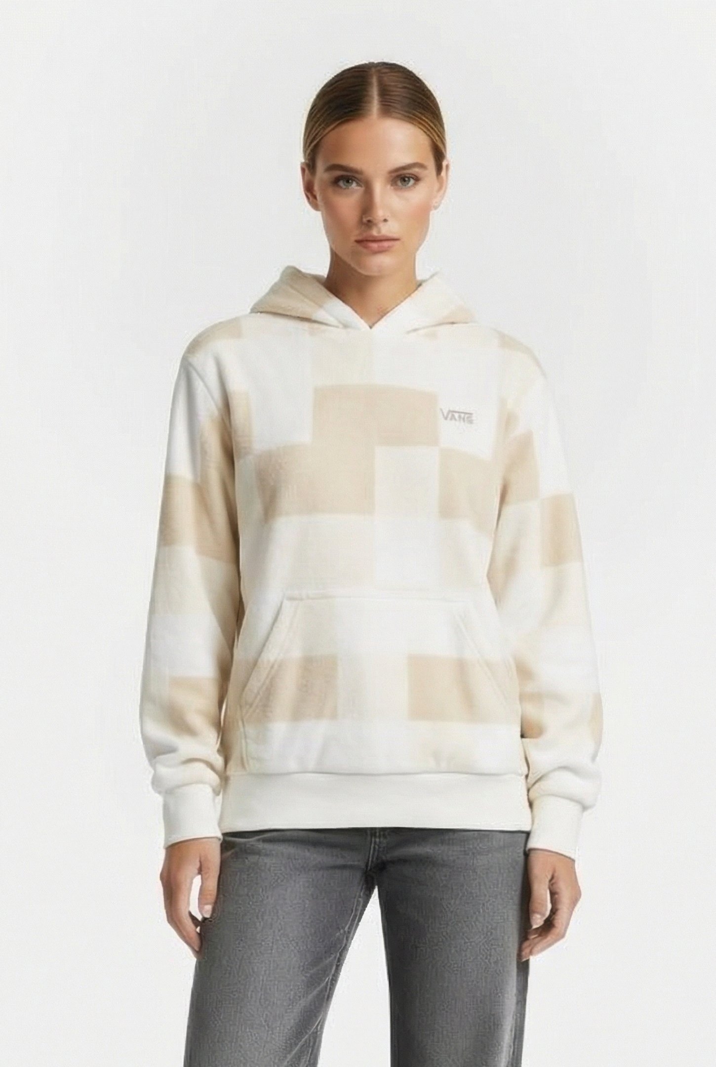 WINTER CHECKER BLOUSSANT HOODIE TURTLEDOVE 1