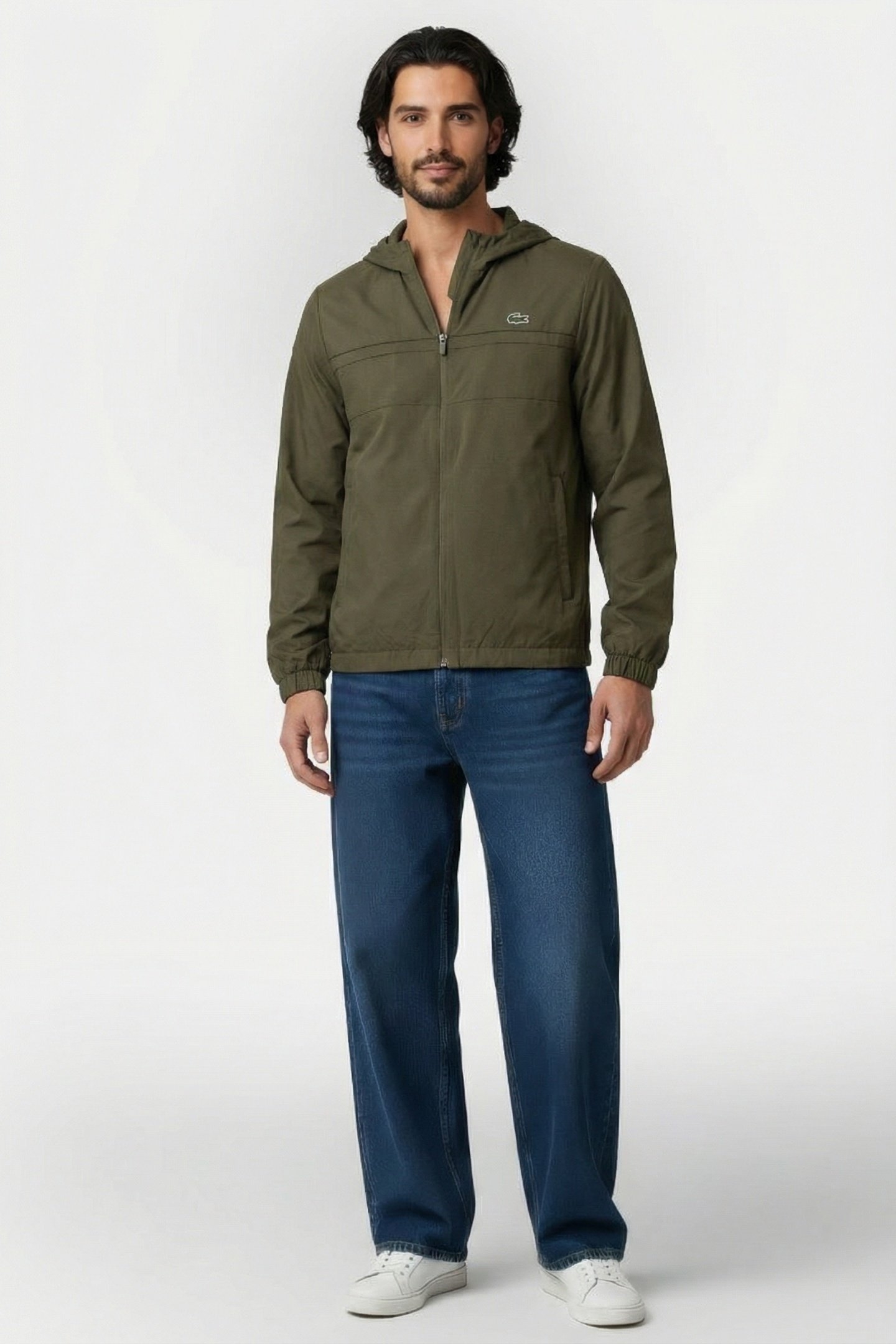 WATER-REPELLENT SPORT TRACK JACKET OLIVE/OLIVE-OLIVE 1
