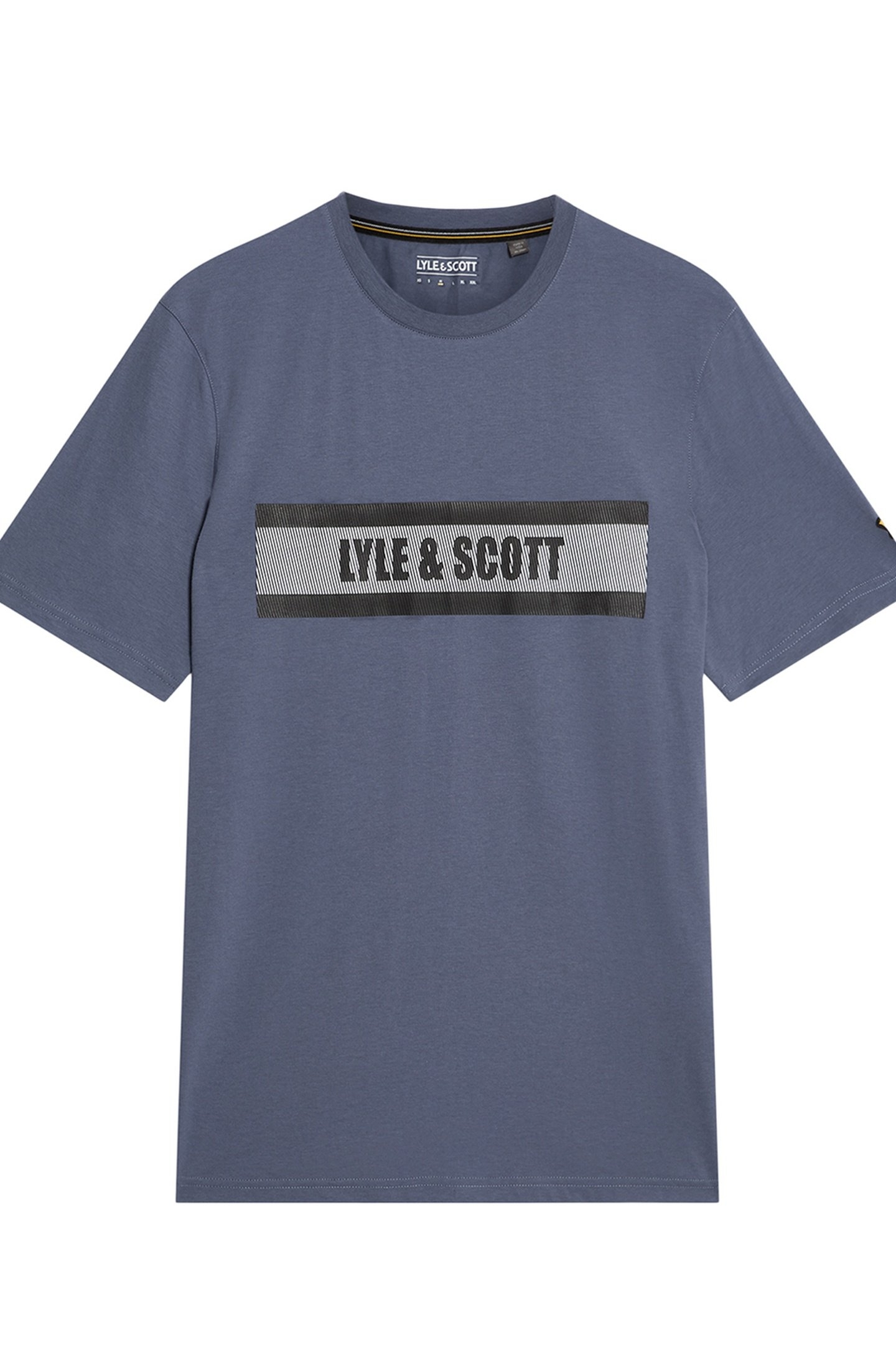 STRIPE LOGO GRAPHIC T-SHIRT STEEL INDIGO 4