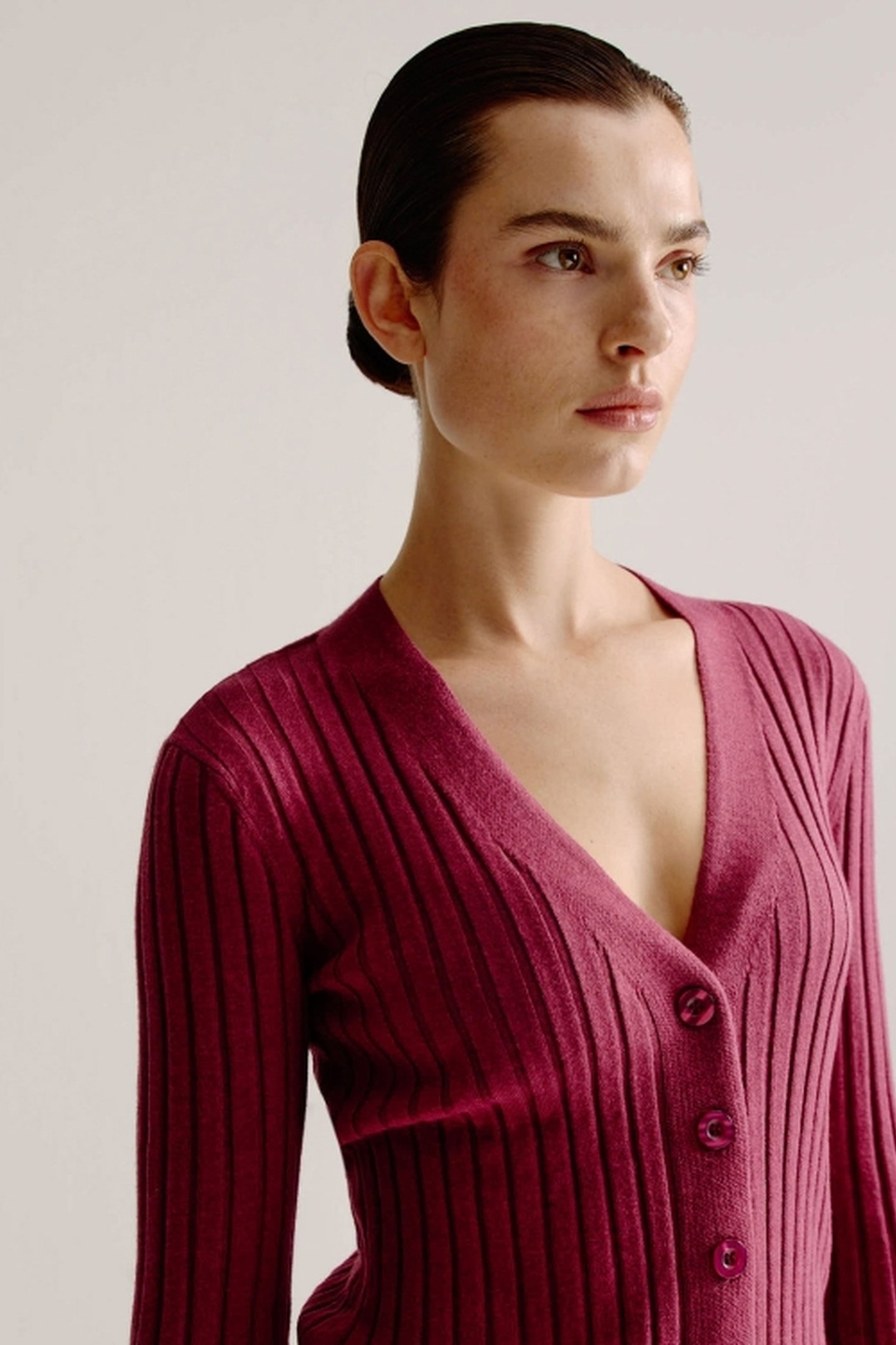 LIEVE CARDIGAN BORDEAUX 4