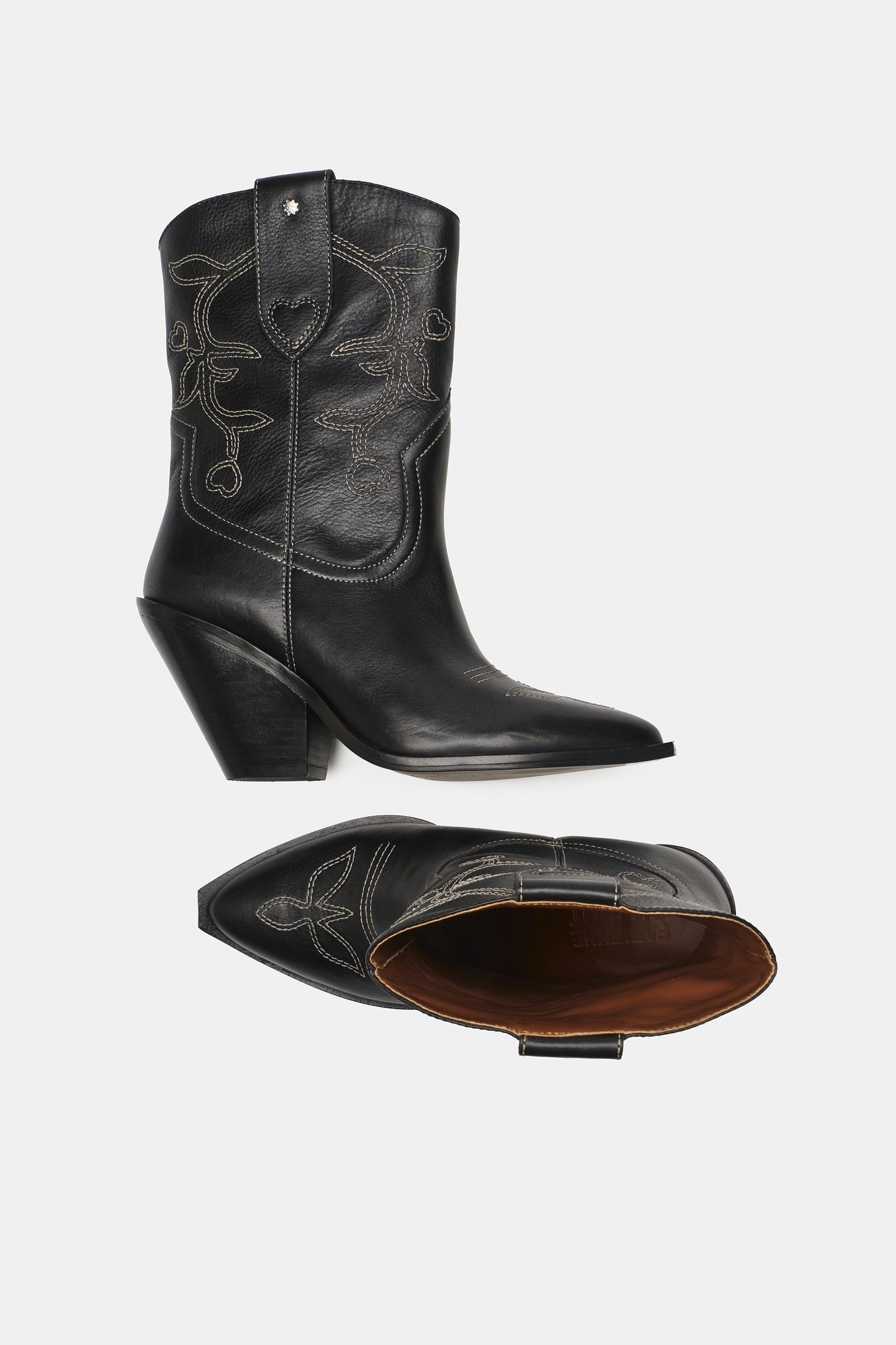 ASIRA COWBOY BOOT BLACK 4