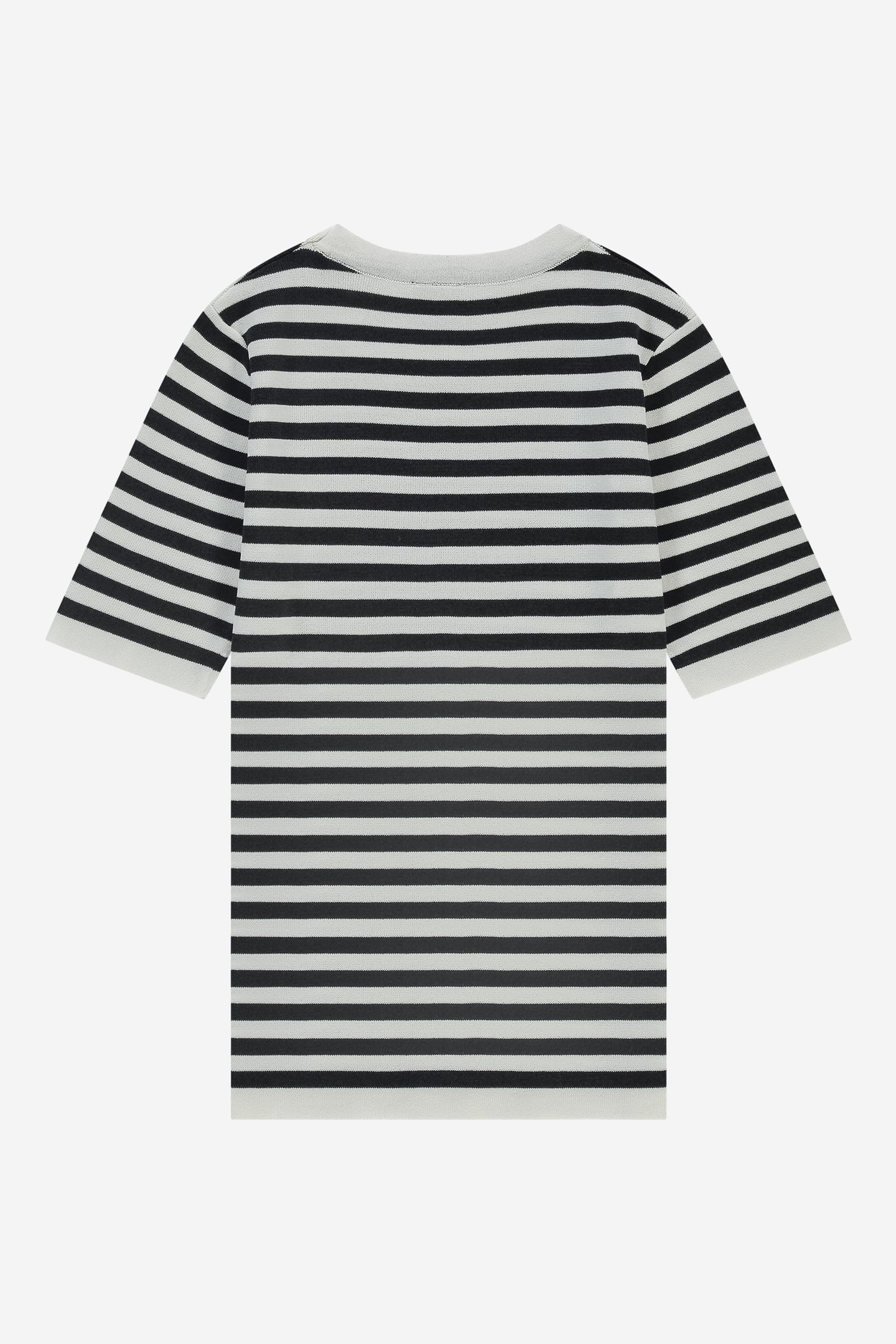 JOLIE SS STRIPE PULLOVER BLACK/OFF WHITE 2