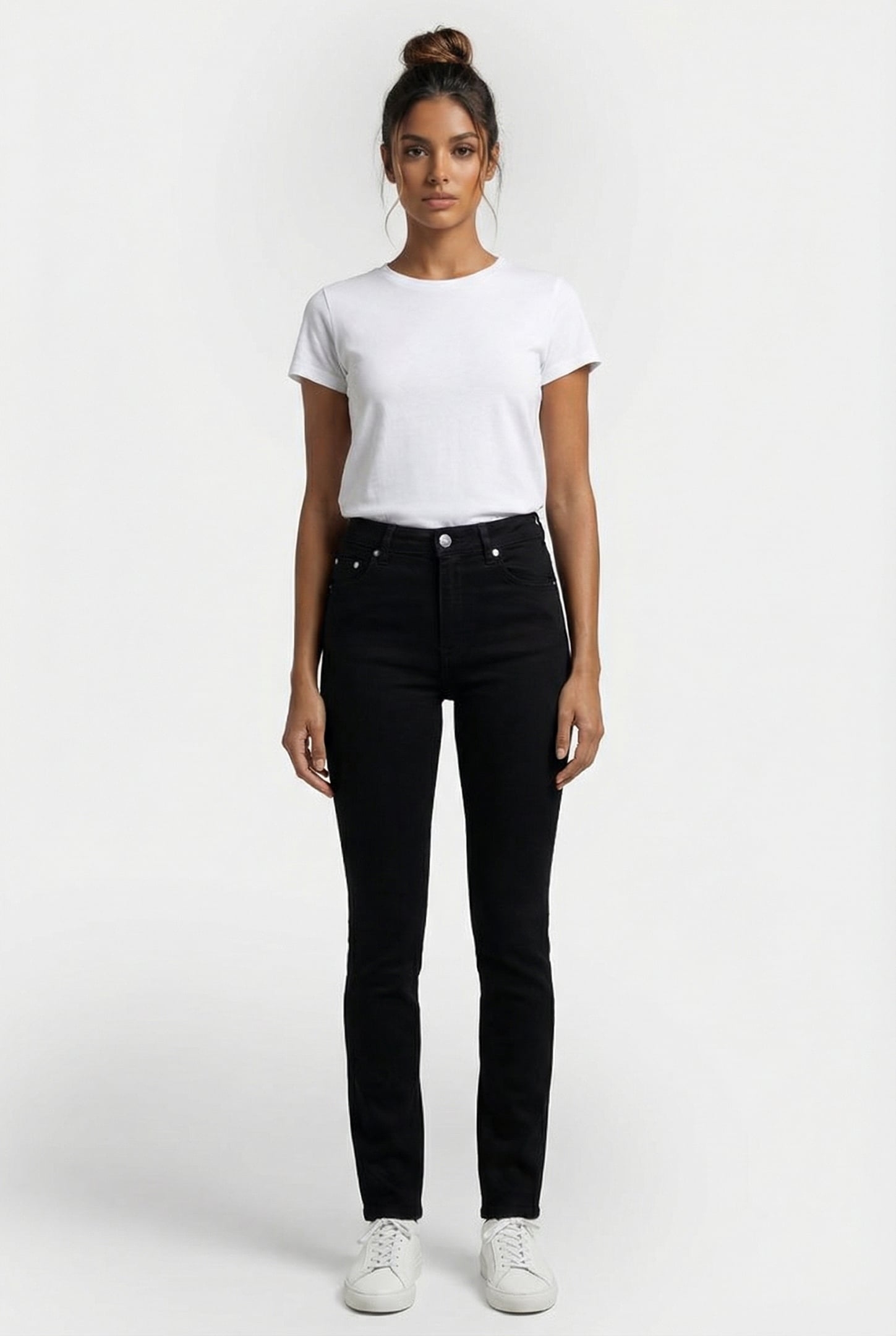 R REBOUND 32 SKINNY JEANS BLACK 1