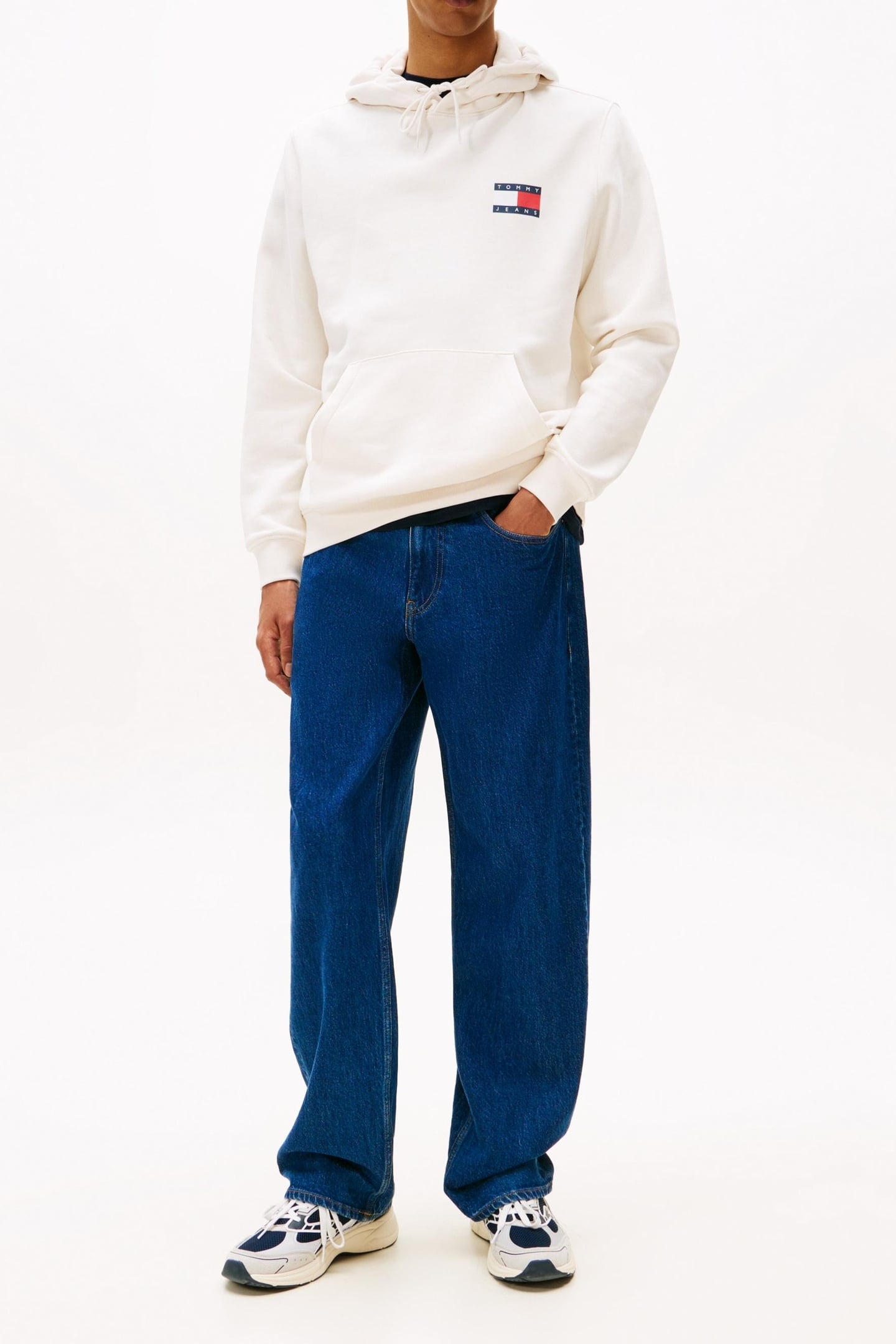 LOGO DRAWSTRING HOODIE ANCIENT WHITE 2