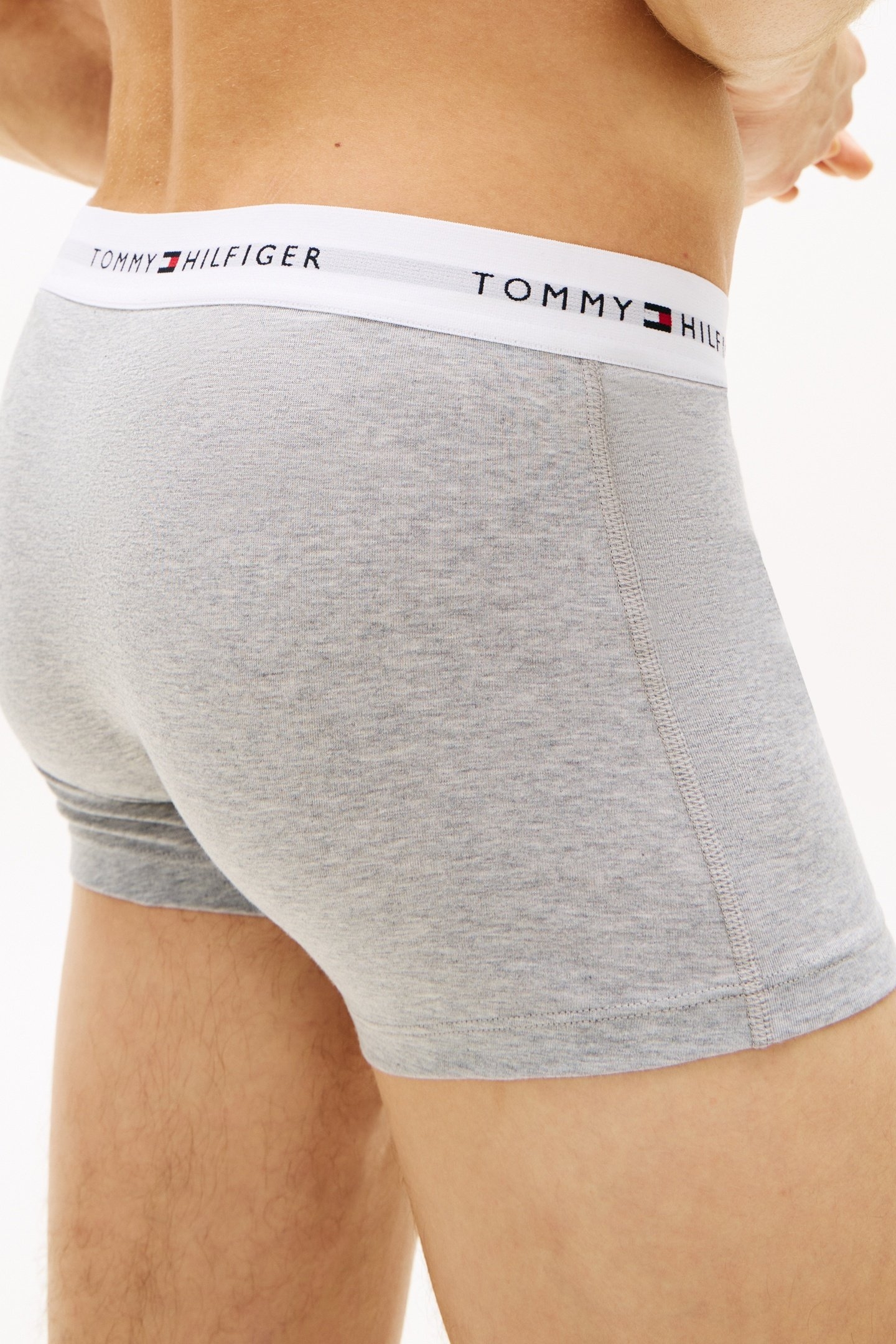 3-PACK LOGO TRUNKS GREY HEATHER/BLACK/WHITE 7