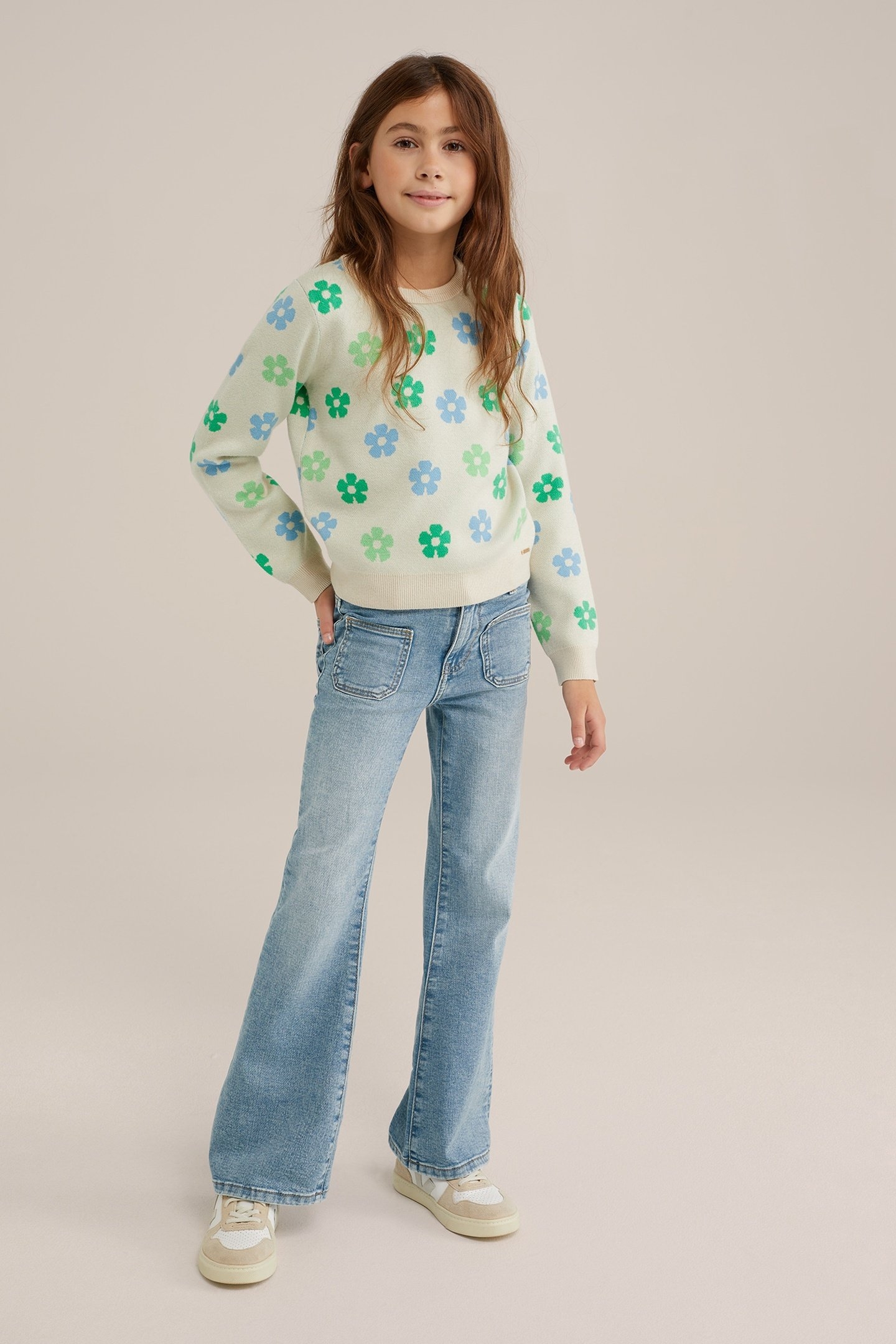 5-POCKET MID WAIST BLUE 2