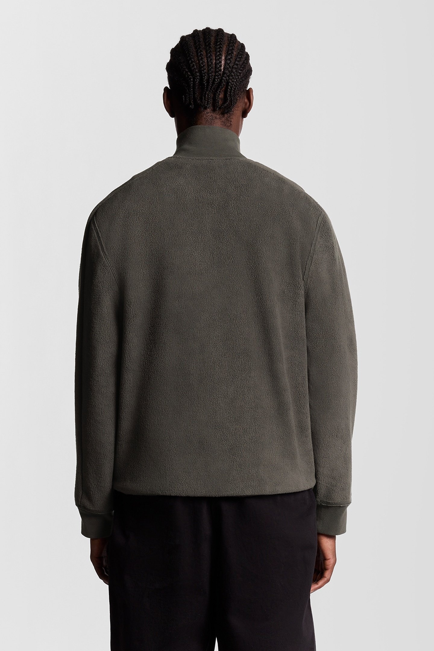 POLAR FLEECE TRACK JACKET CHARCOAL MARL 3