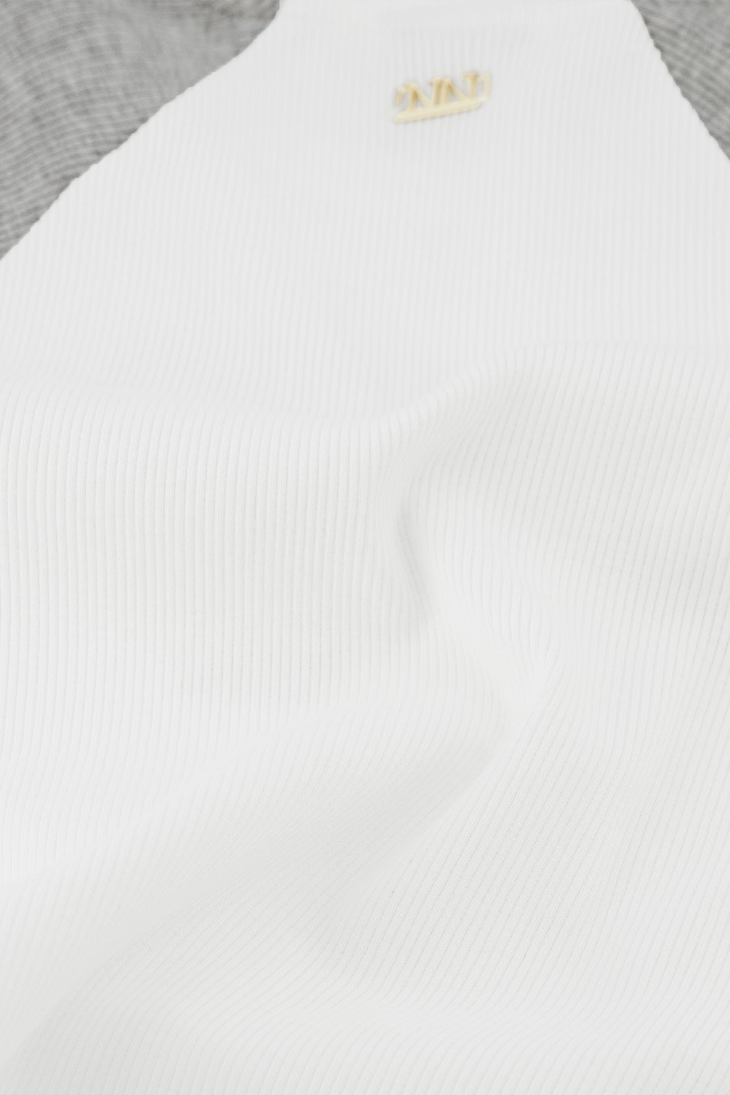 OFFICIALS RAGLAN RIB TOP OFF WHITE/LIGHT GREY MELANGE 4