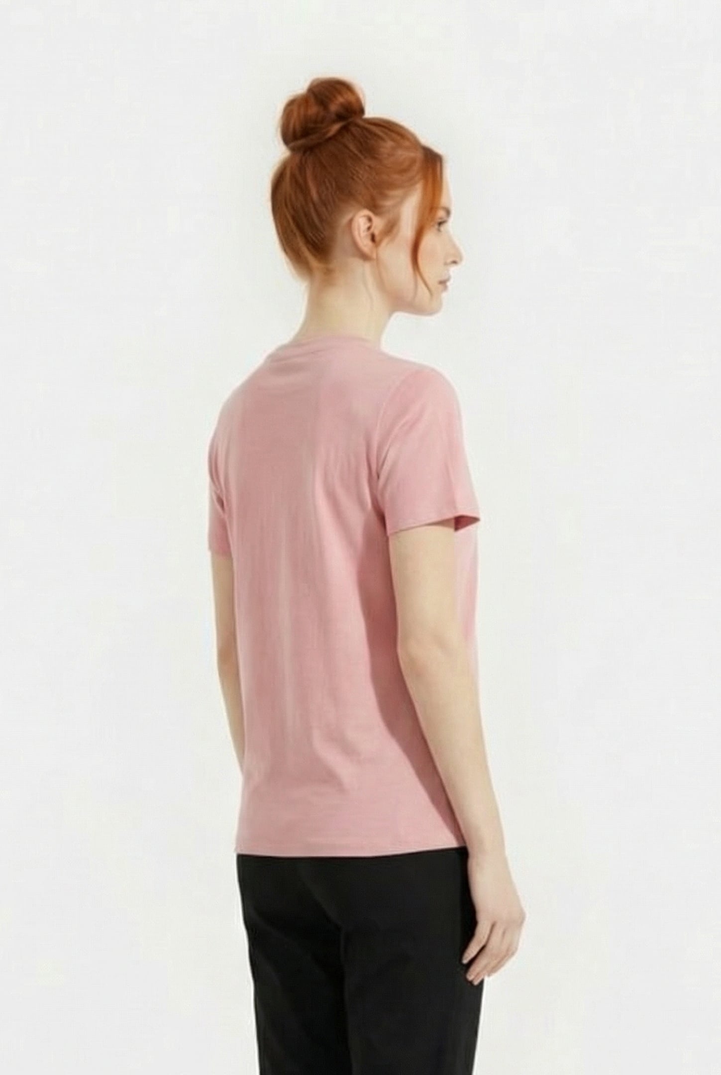 FRENCH CONNECTION TEE WASHED PINK/WHITE 2